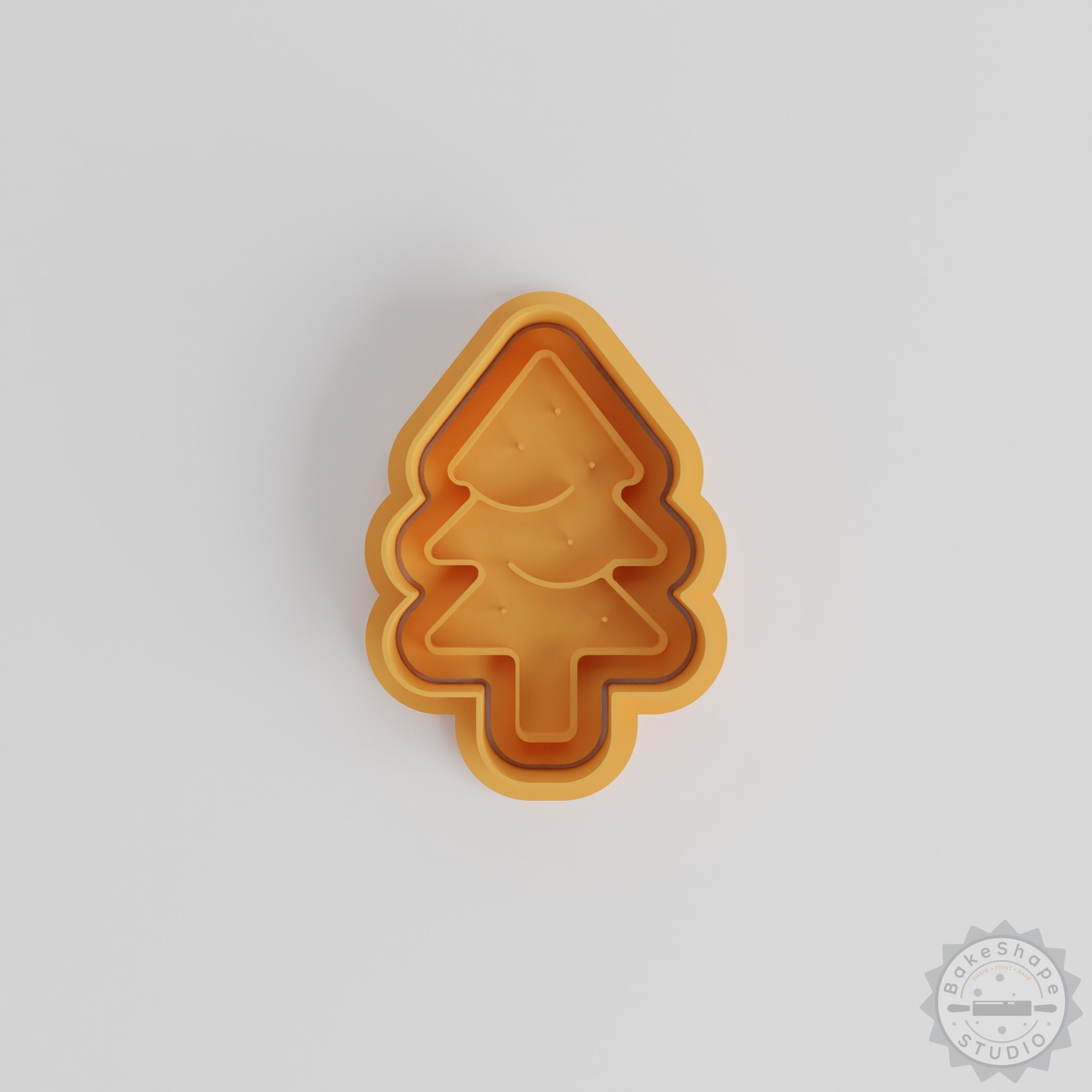 Christmas Tree Cookie Cutter and Stamp Set, 6-Piece, S/M/L, Perfect for Cookies, Fondant, Holiday Baking