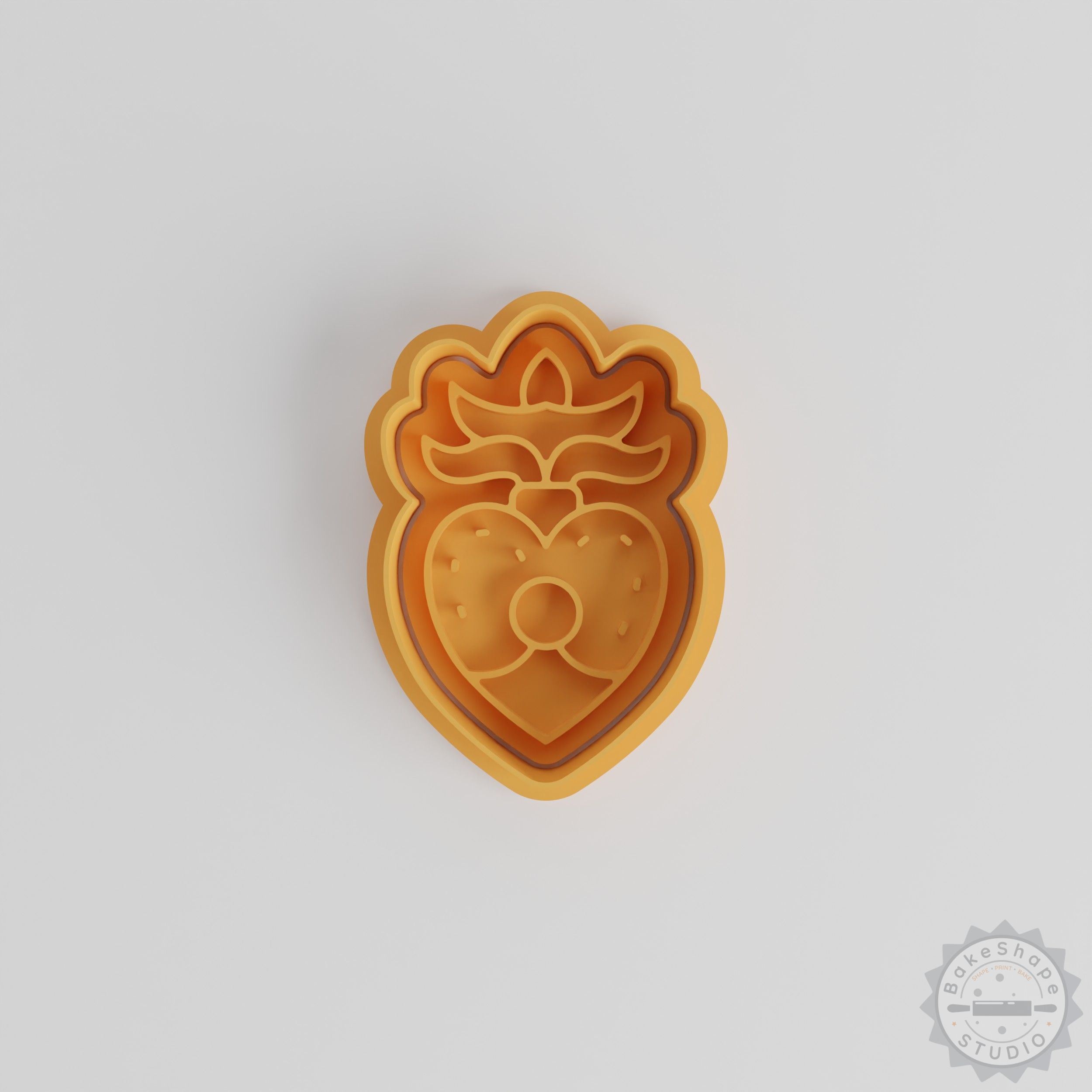 Heart Shape Cutter and Stamp Set, Perfect for Cookies and Fondant, 6-Piece, S/M/L Sizes