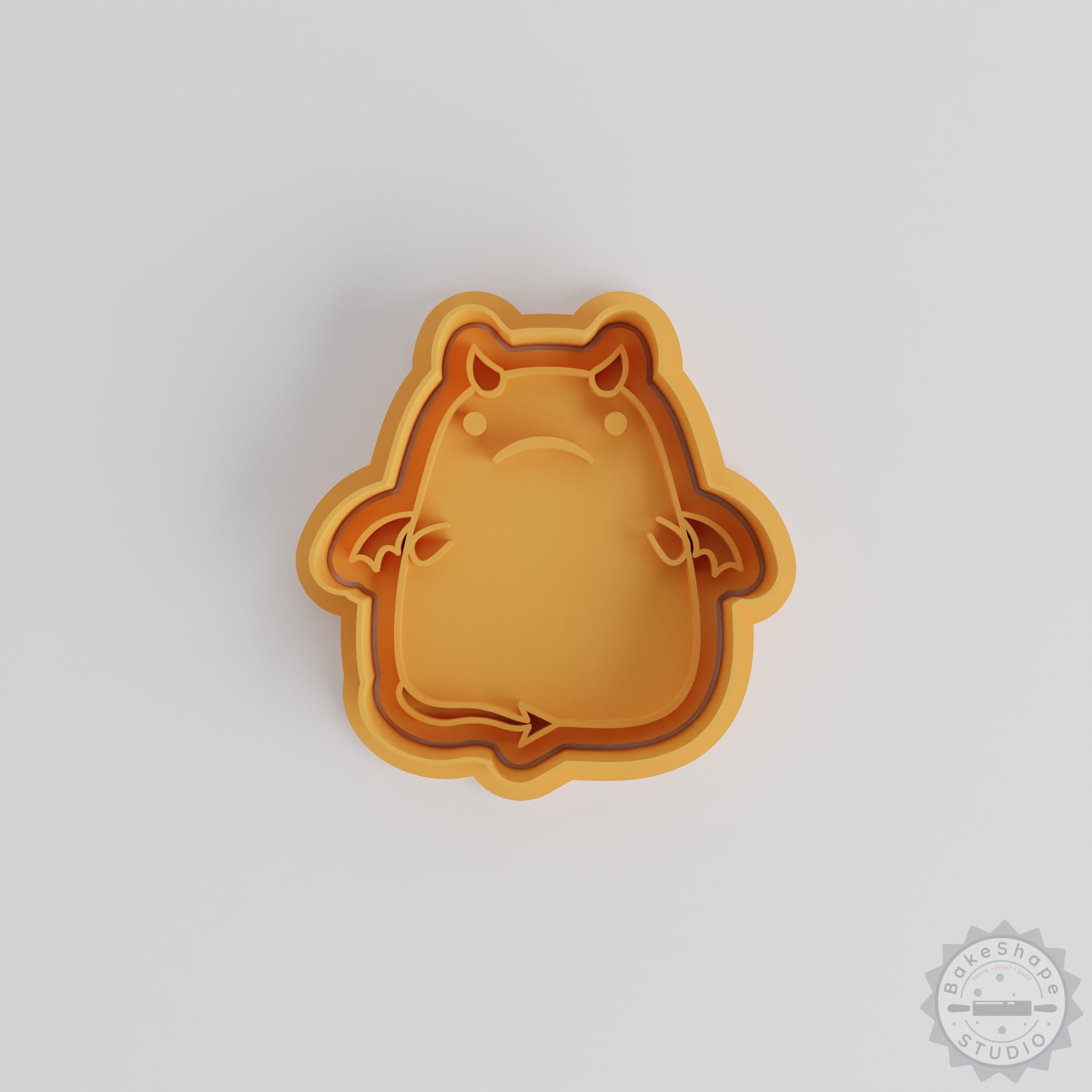 Frowning Face Cookie Cutter and Stamp Set, Fondant Decoration Tool, 6 Pieces, S/M/L Sizes