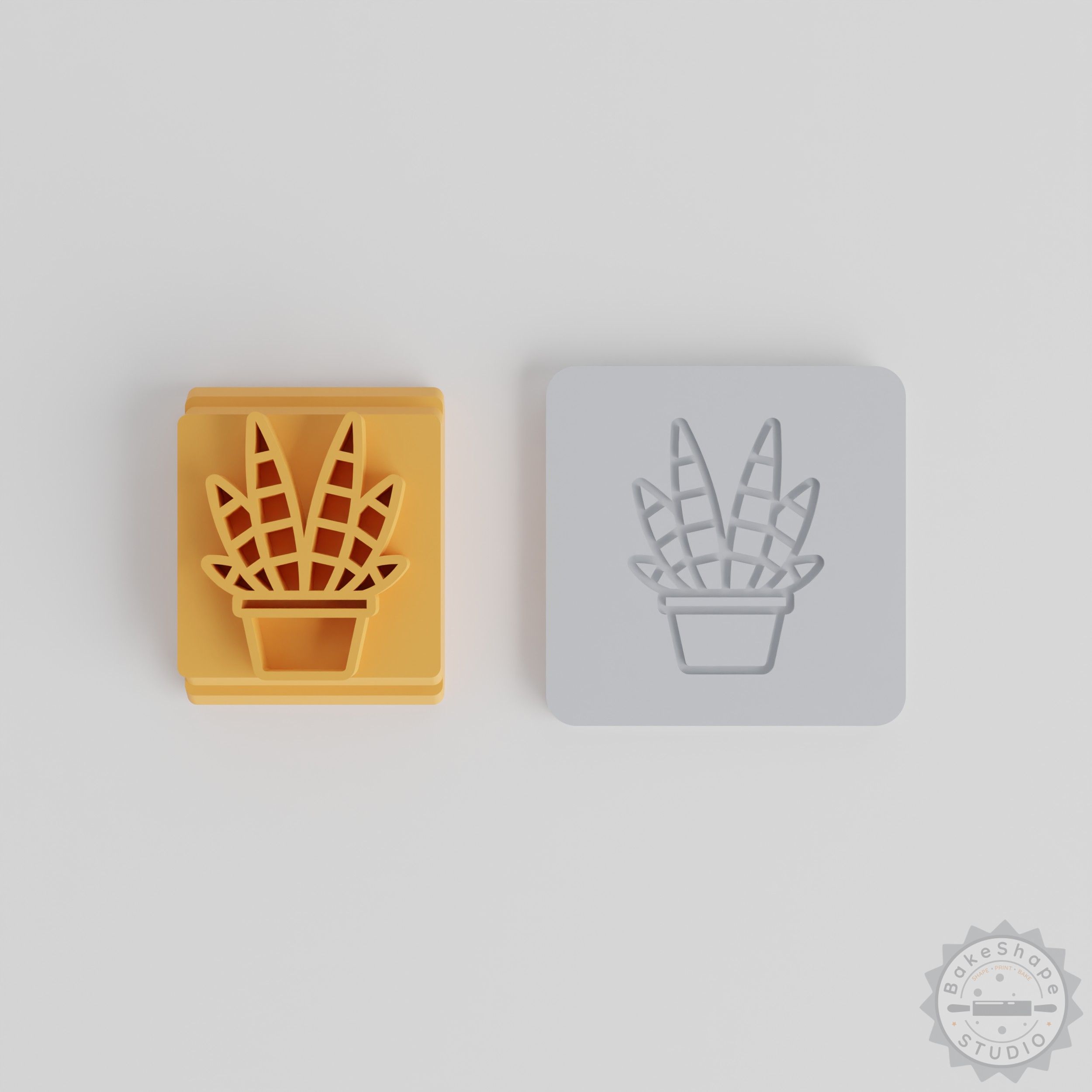 Zebra Plant Stamp Tile for Clay, Cookies, Fondant, 5 Piece Set with Various Motif Sizes