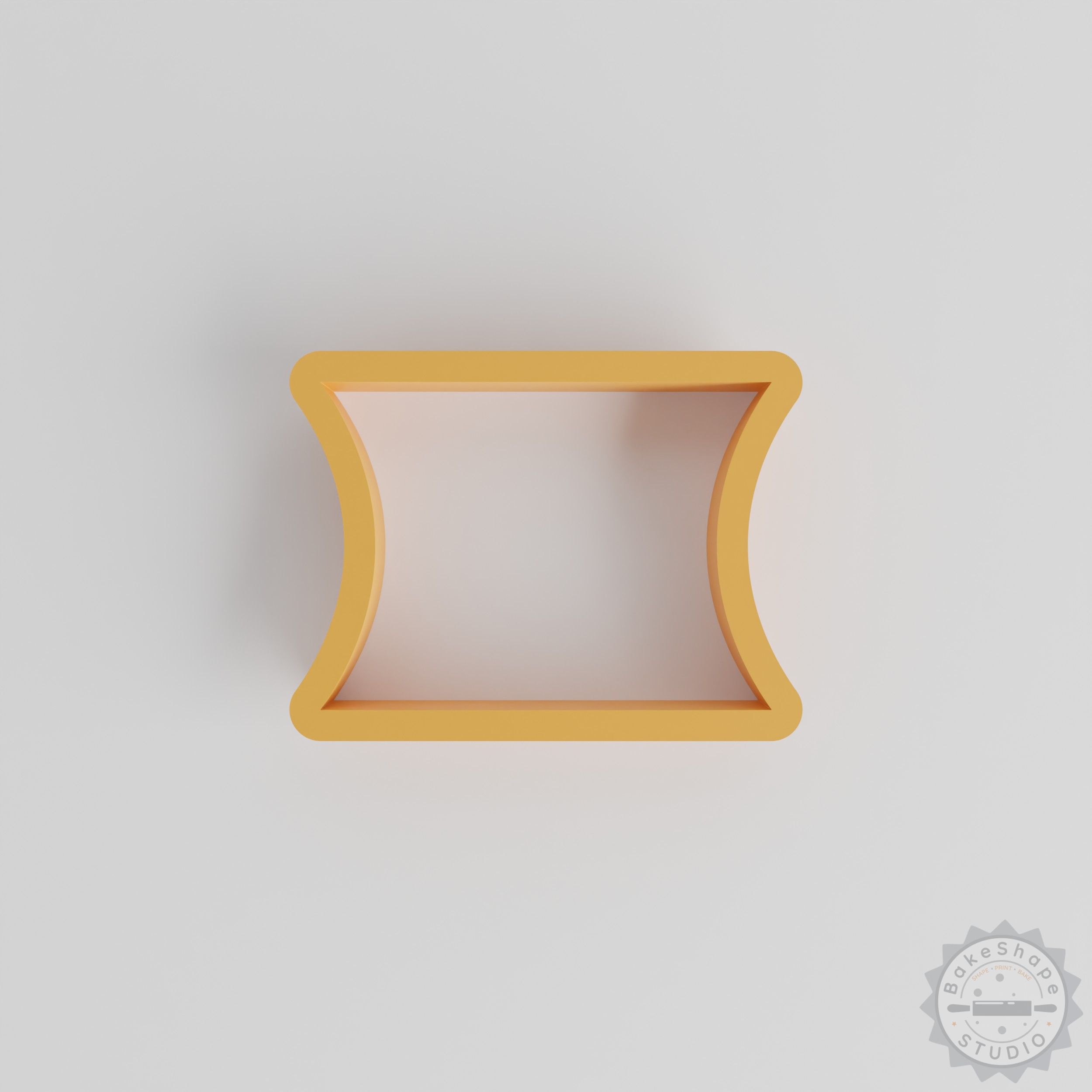 Concave shape cutter set STL with 18 geometric pieces for clay and craft stamps