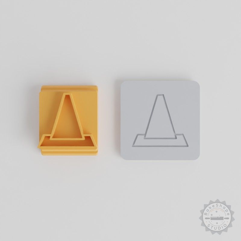 Clay Stamp Tile Cone Set, 5 Sizes for Clay, Cookies, Fondant, Traffic Training Use