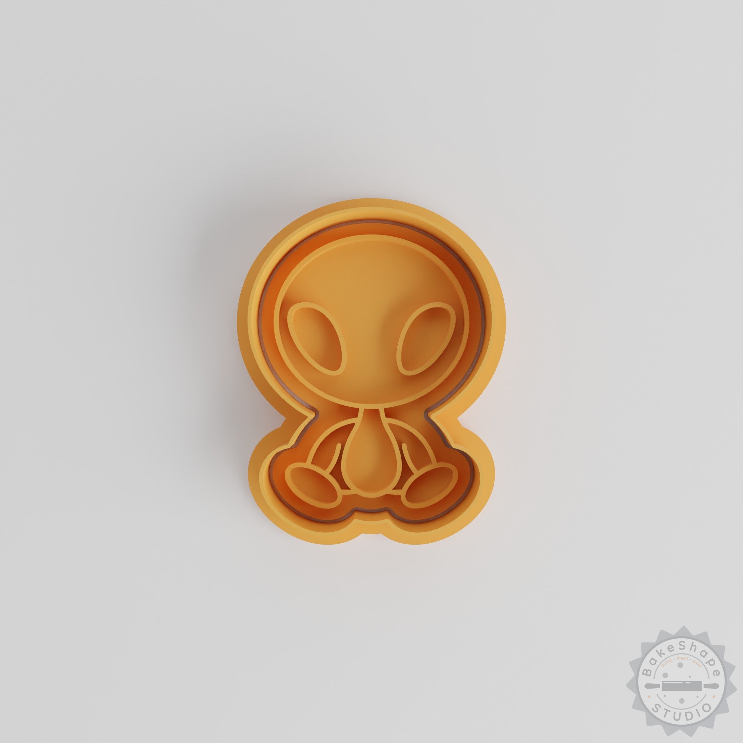 Alien Cookie Cutter and Stamp Set, 3 Sizes, Perfect for Fondant and Cookies