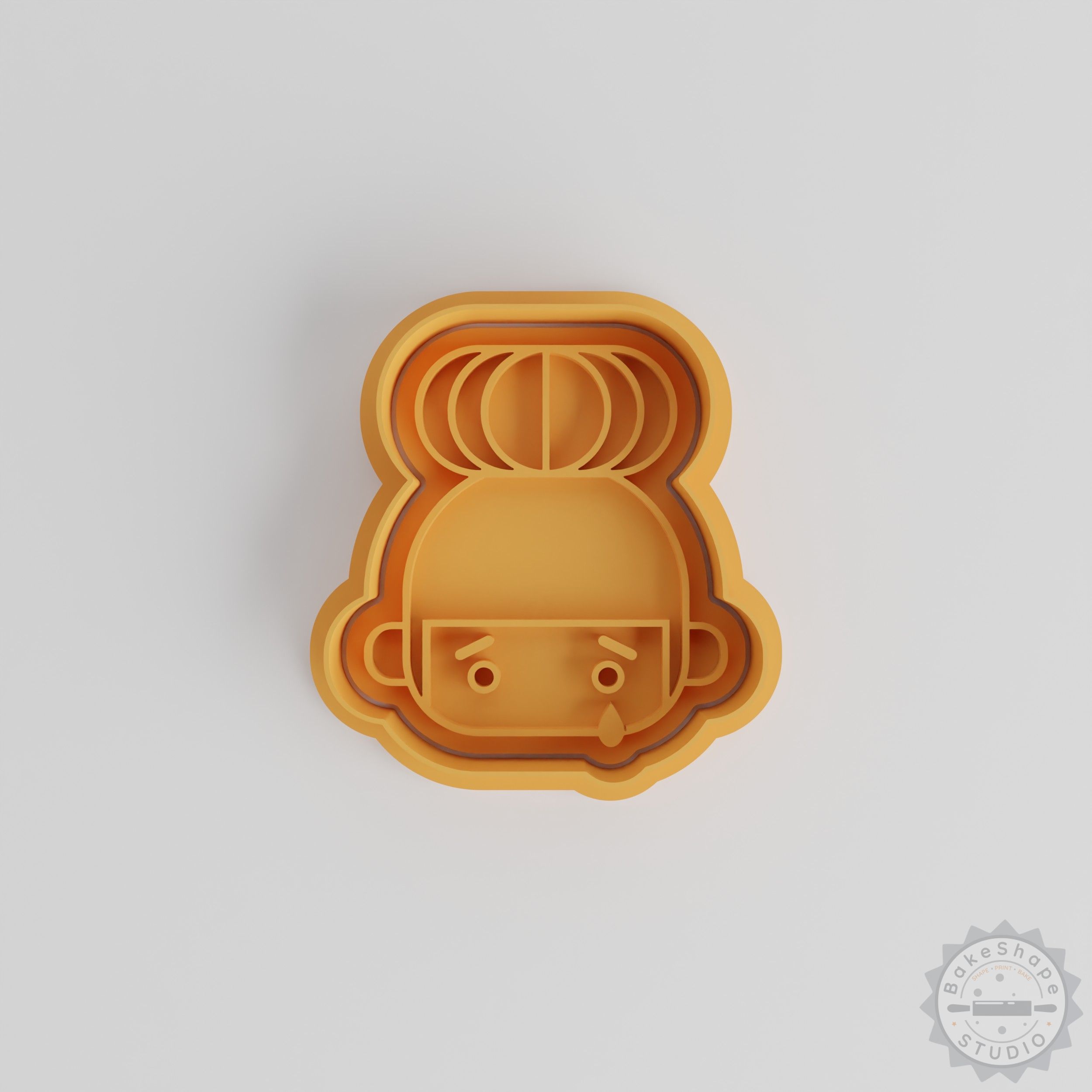 Crying Emoji Cookie Cutter and Stamp Set, 6-Piece Kawaii Face Design, Perfect for Cookies and Fondant, 3 Sizes