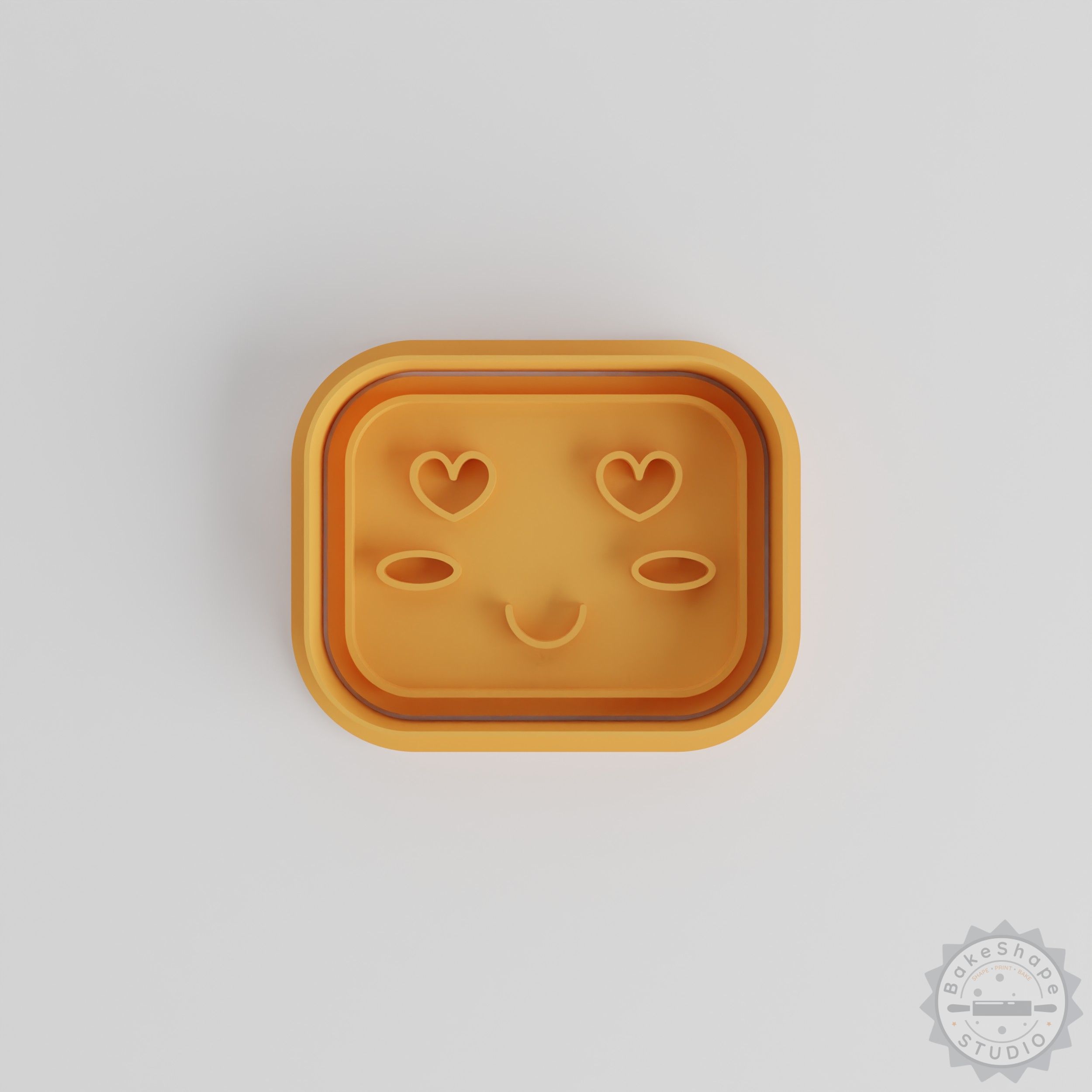 Kawaii Face Cookie Cutter and Stamp Set, 6 Pc, Cute Expression, Perfect for Fondant