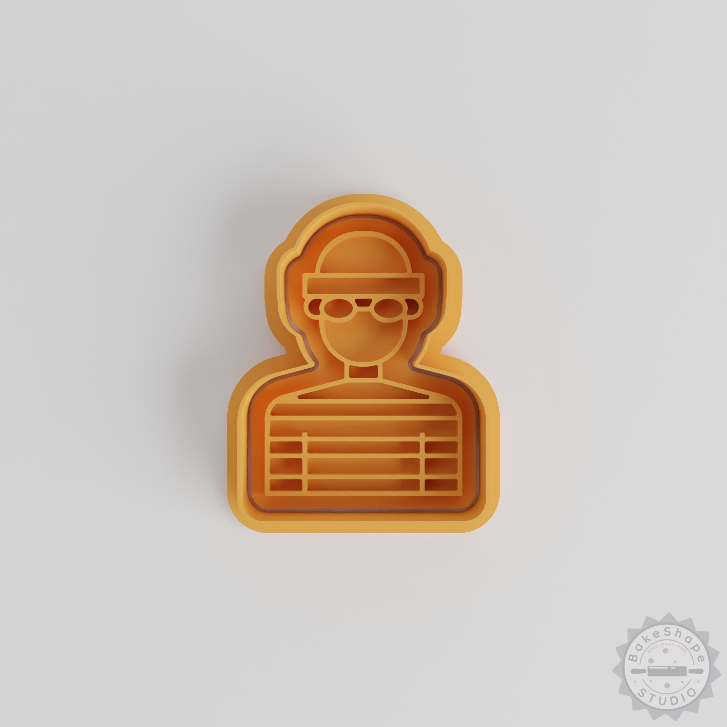 Robber Cookie Cutter Stamp Set, 6 Piece, Thief Design, Perfect for Fondant and Cookies, 3 Sizes S/M/L