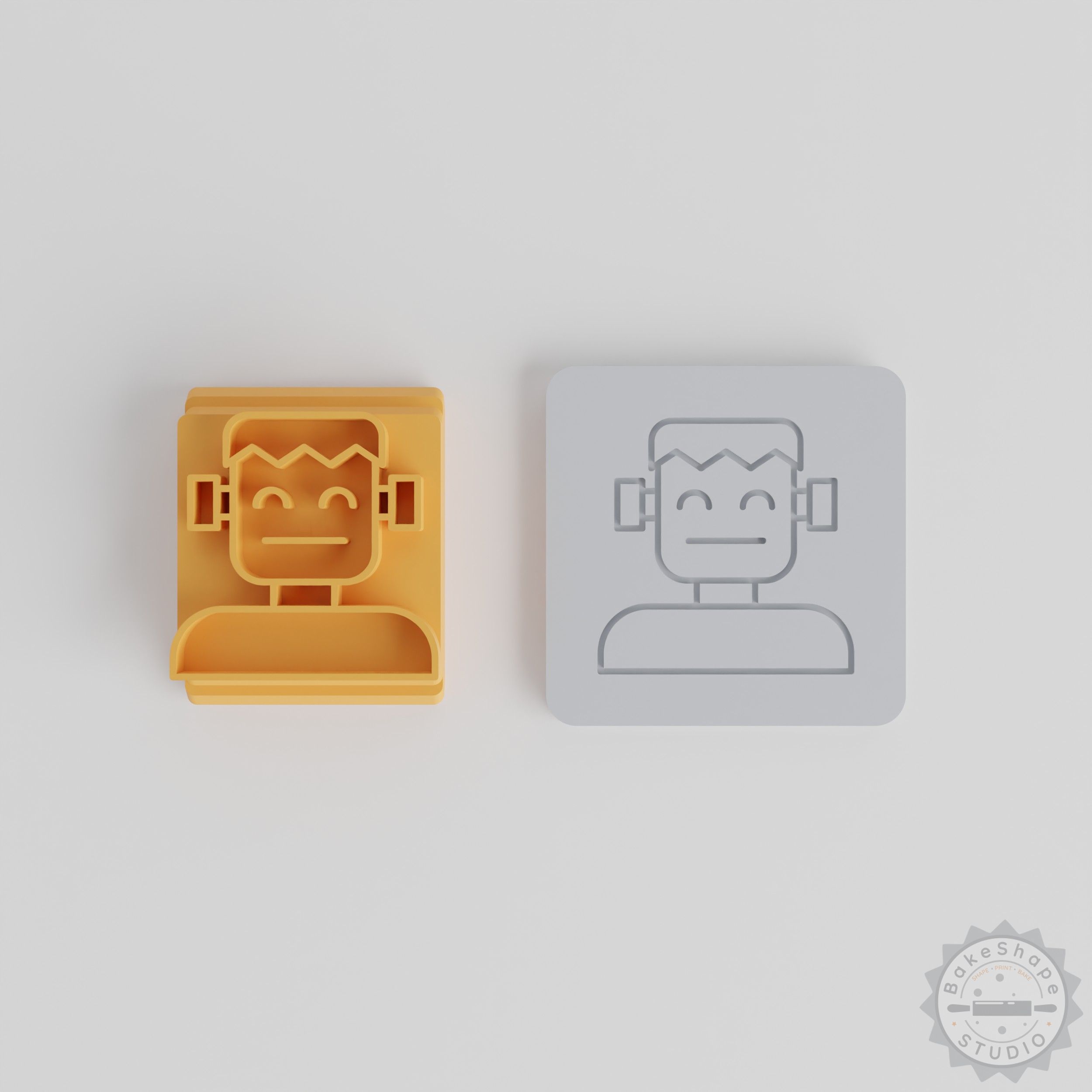 Halloween Monster Stamp Tile Set, 5 Sizes for Clay, Cookies, Fondant