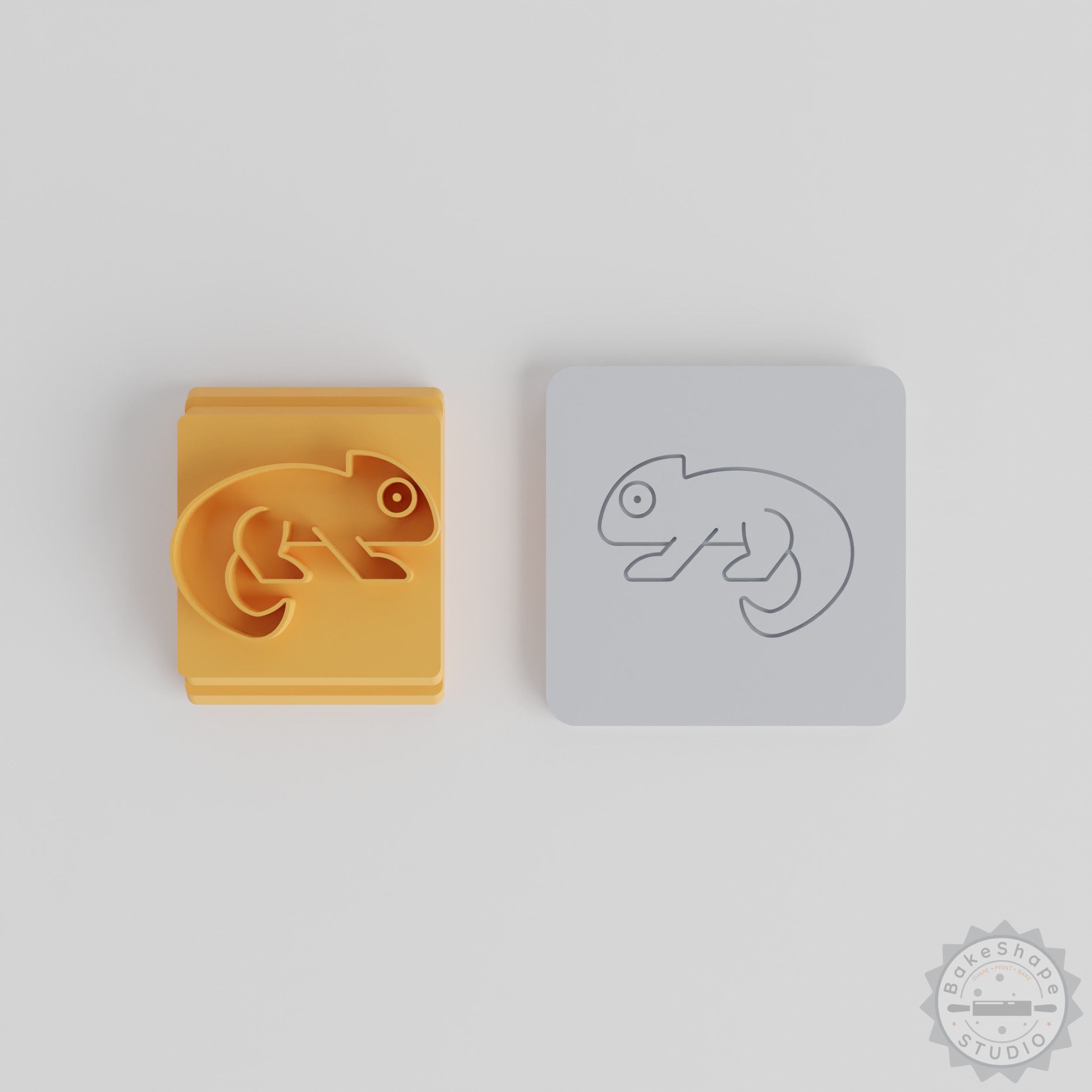 Chameleon Stamp Tile Set, 5 Designs, Perfect for Clay, Cookies, Fondant, 20-40mm Motif Sizes