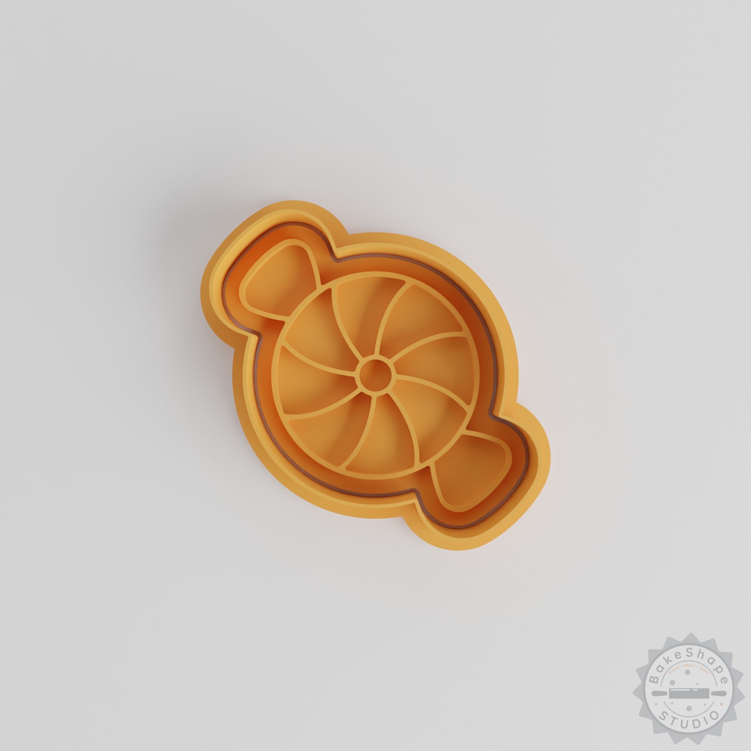 Round Sweet Shape Cutter & Stamp Set, Perfect for Cookies & Fondant, 6 Pieces (S/M/L)