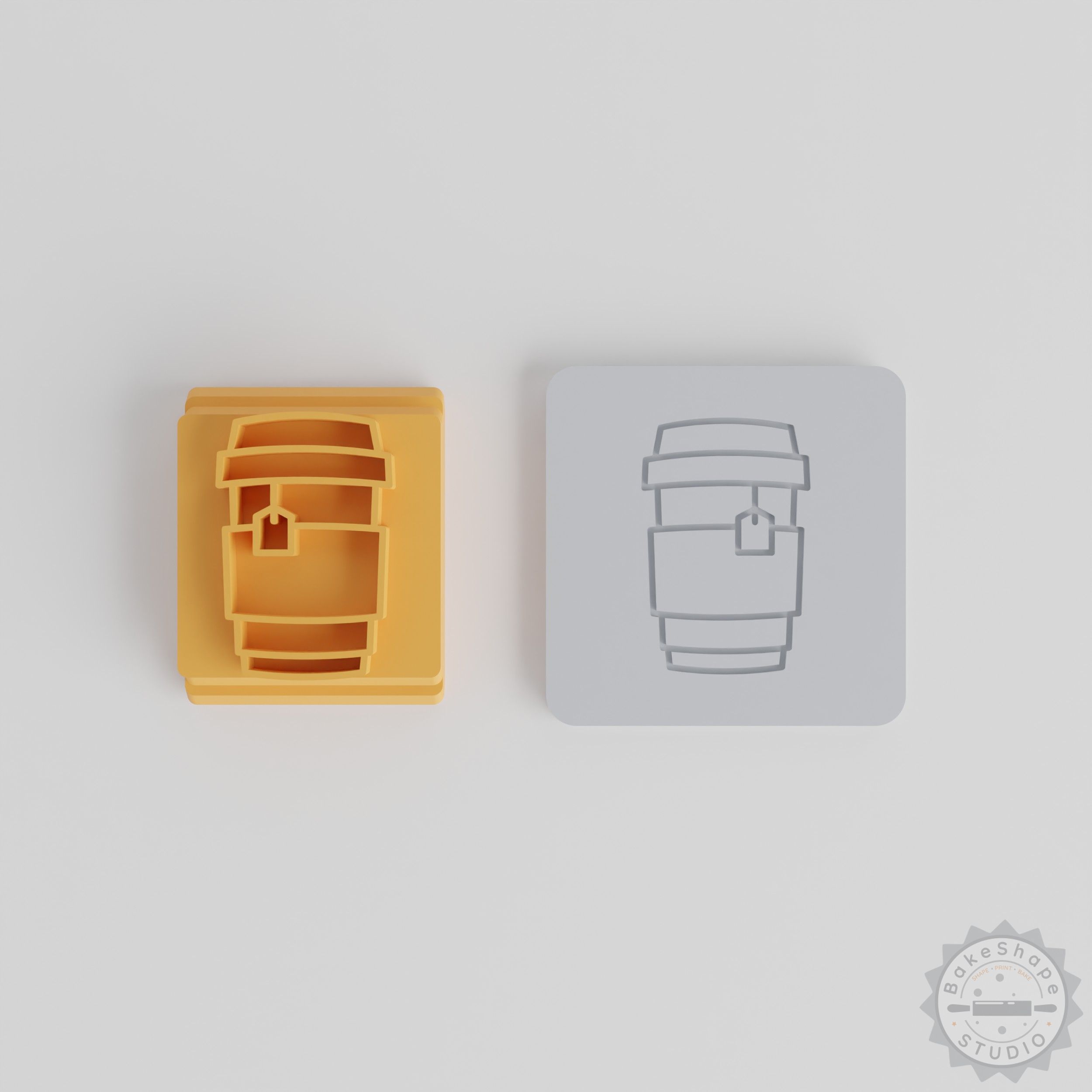 Tea Stamp Tile Set, Perfect for Clay, Cookies, Fondant, 5 Motif Sizes, Includes 5 Designs