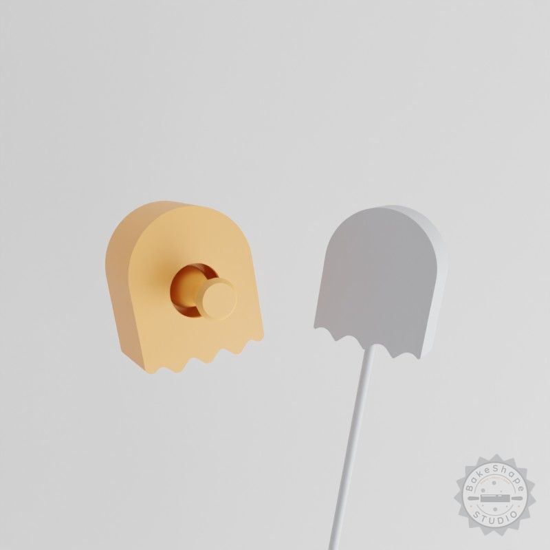 Ghost Cake Pop Mold, 2-Piece Halloween Spirit, Spooky Design