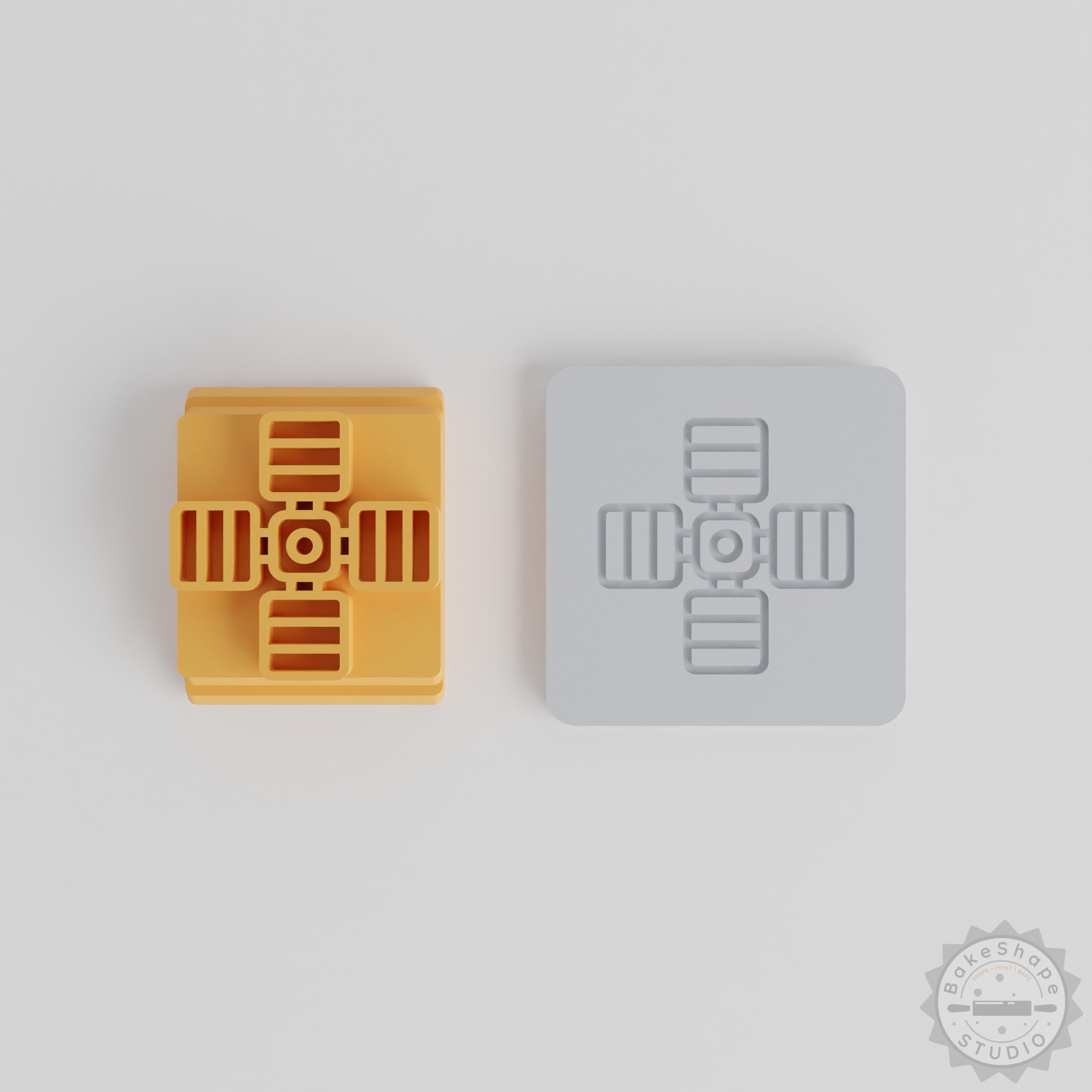 Space Dish Stamp Set, Astronomy-Themed Tile Stamps, 5 Sizes, Perfect for Clay and Fondant