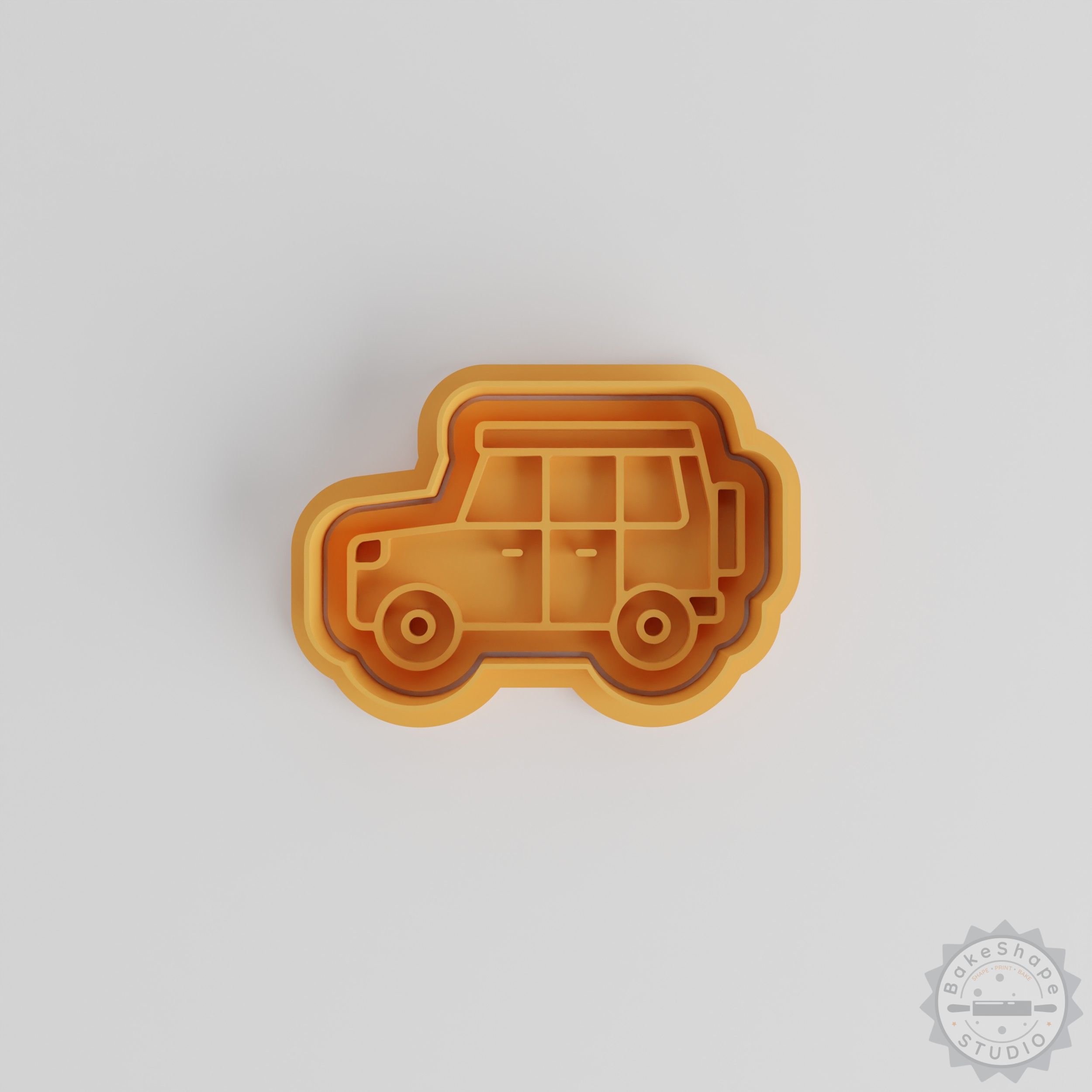 Spare Wheel Shape Cookie Cutter & Stamp Set, 6-Piece, S/M/L, Fondant Cake Decor