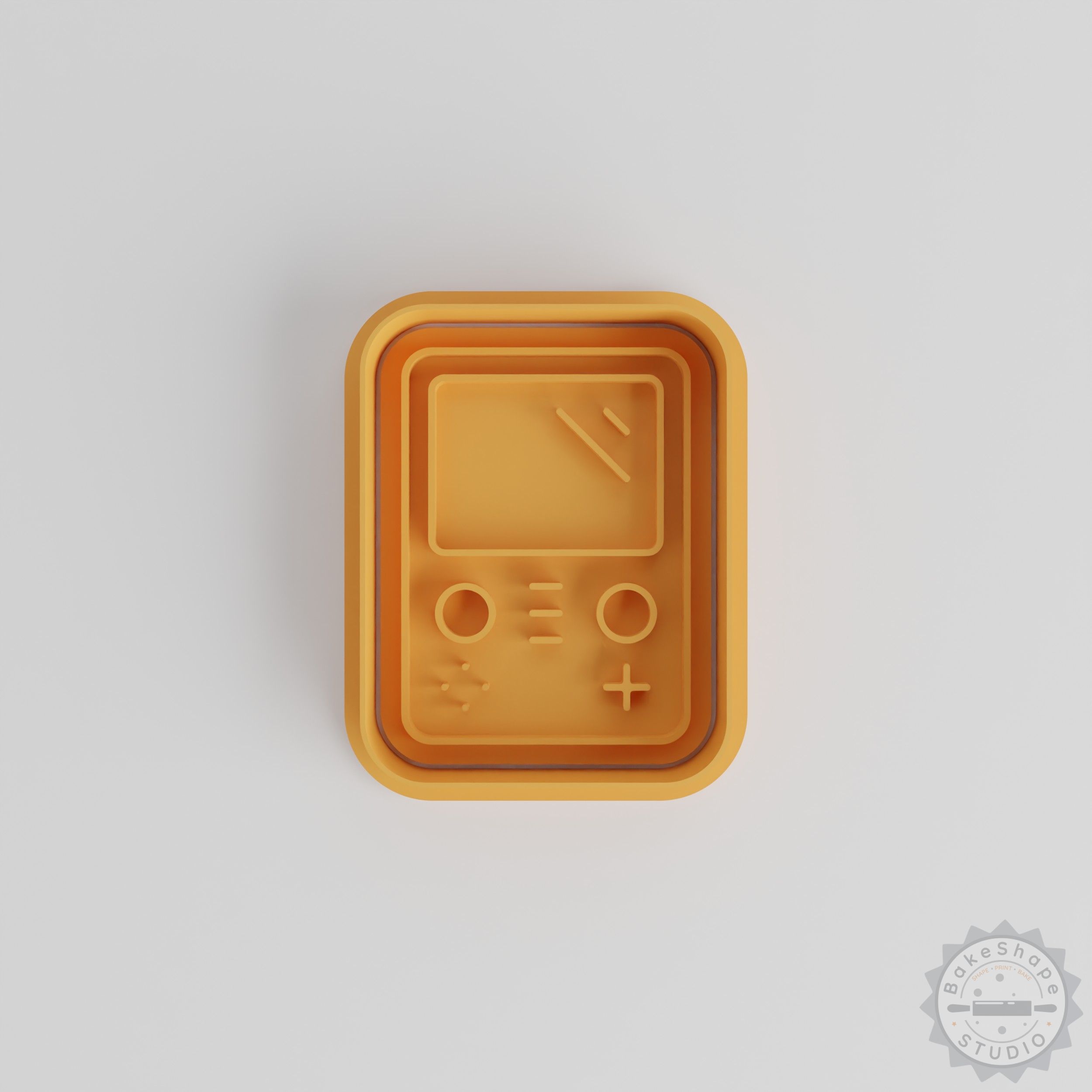 Handheld Gaming Console Bundle, Portable Game Device with Cookie Shape Cutters & Stamps, 3 Sizes S/M/L, 6 Pieces