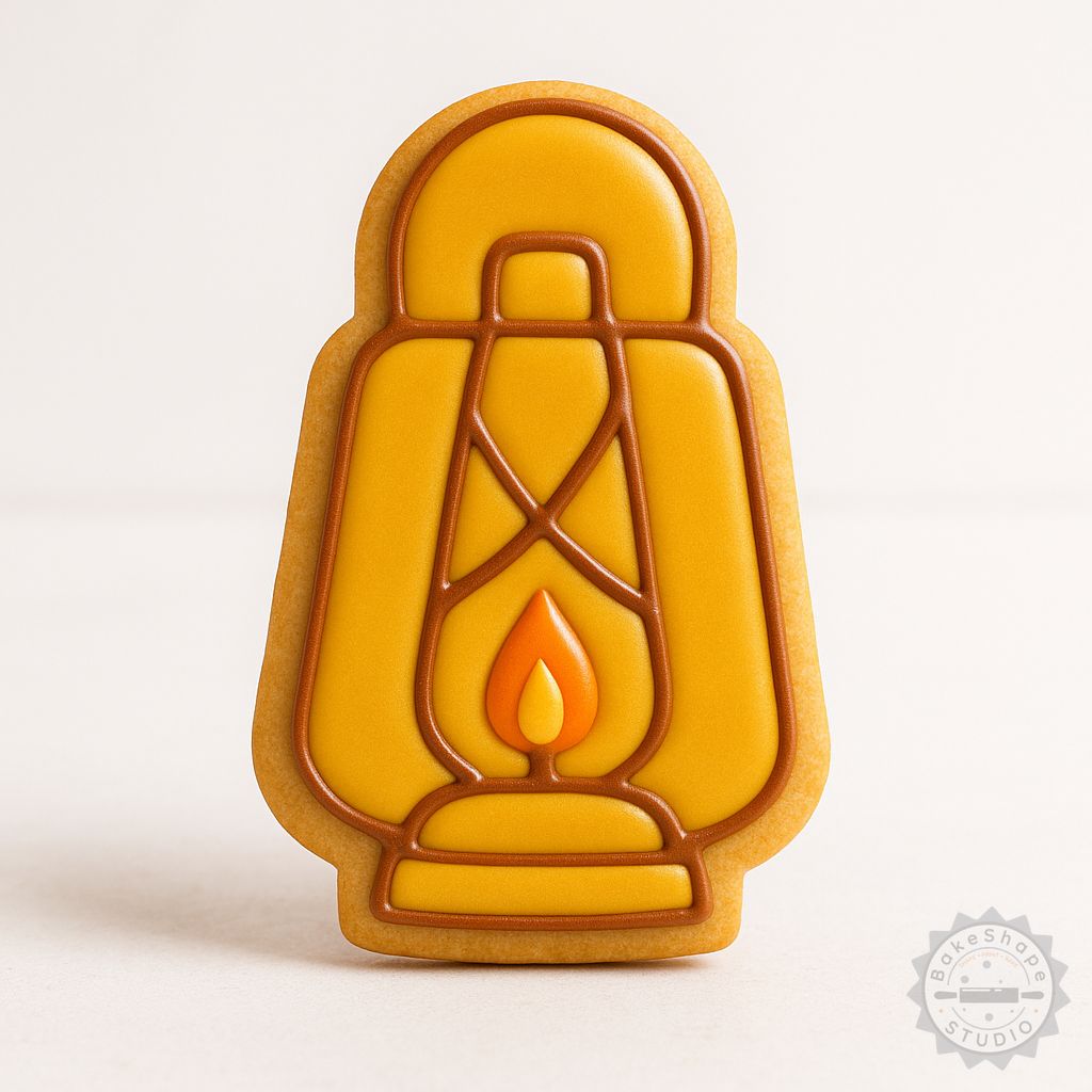 Easter Lamp Glow cookie cutter and stamp 3D printable STL for making decorative lantern-shaped cookies