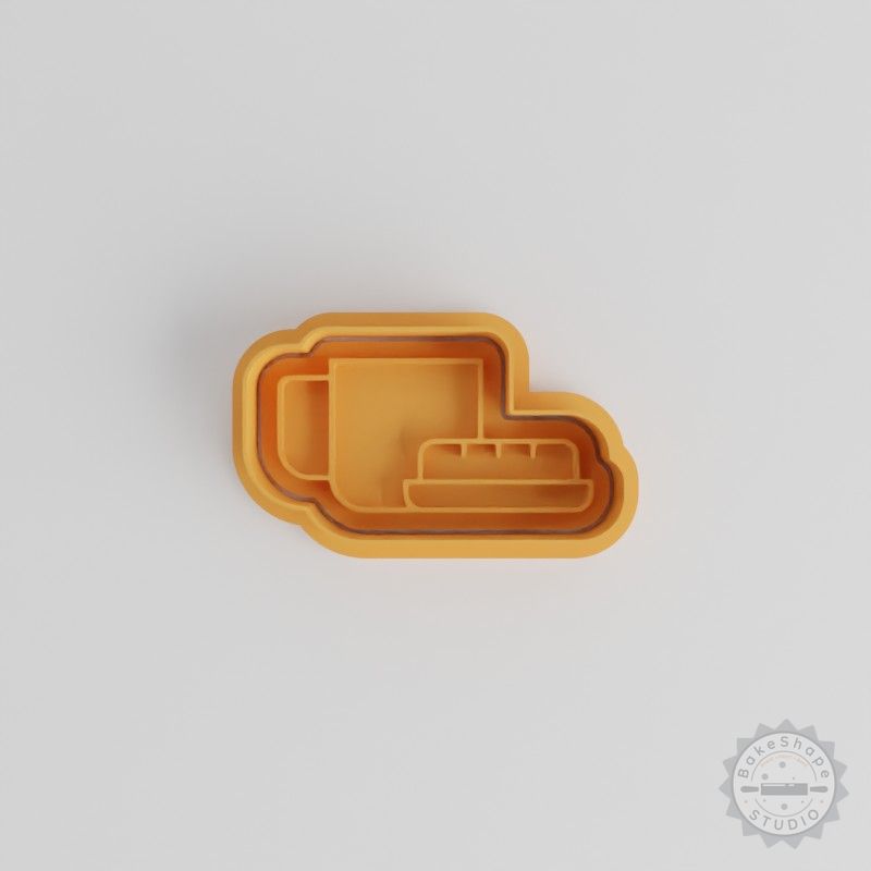 Breakfast Shape Cutter and Stamp Set, Perfect for Cookies and Fondant, 6 Pieces, Includes Sizes S-M-L