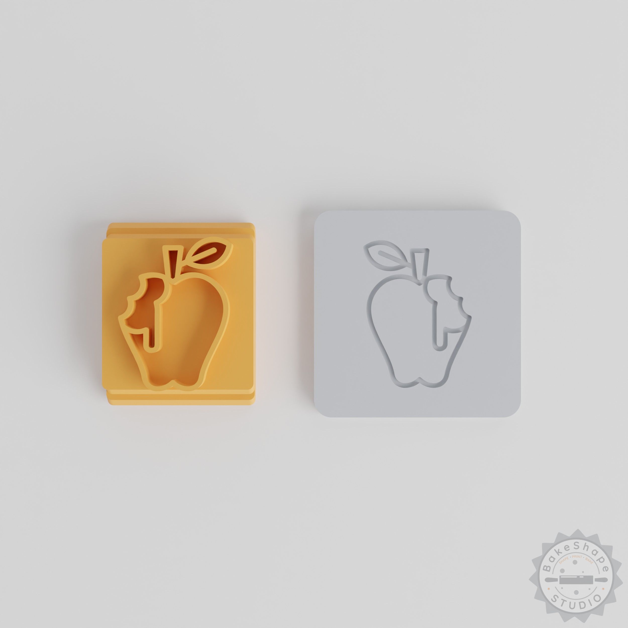Poison Apple Stamp Tile Set, 5 Sizes for Clay, Cookie, Fondant Crafting