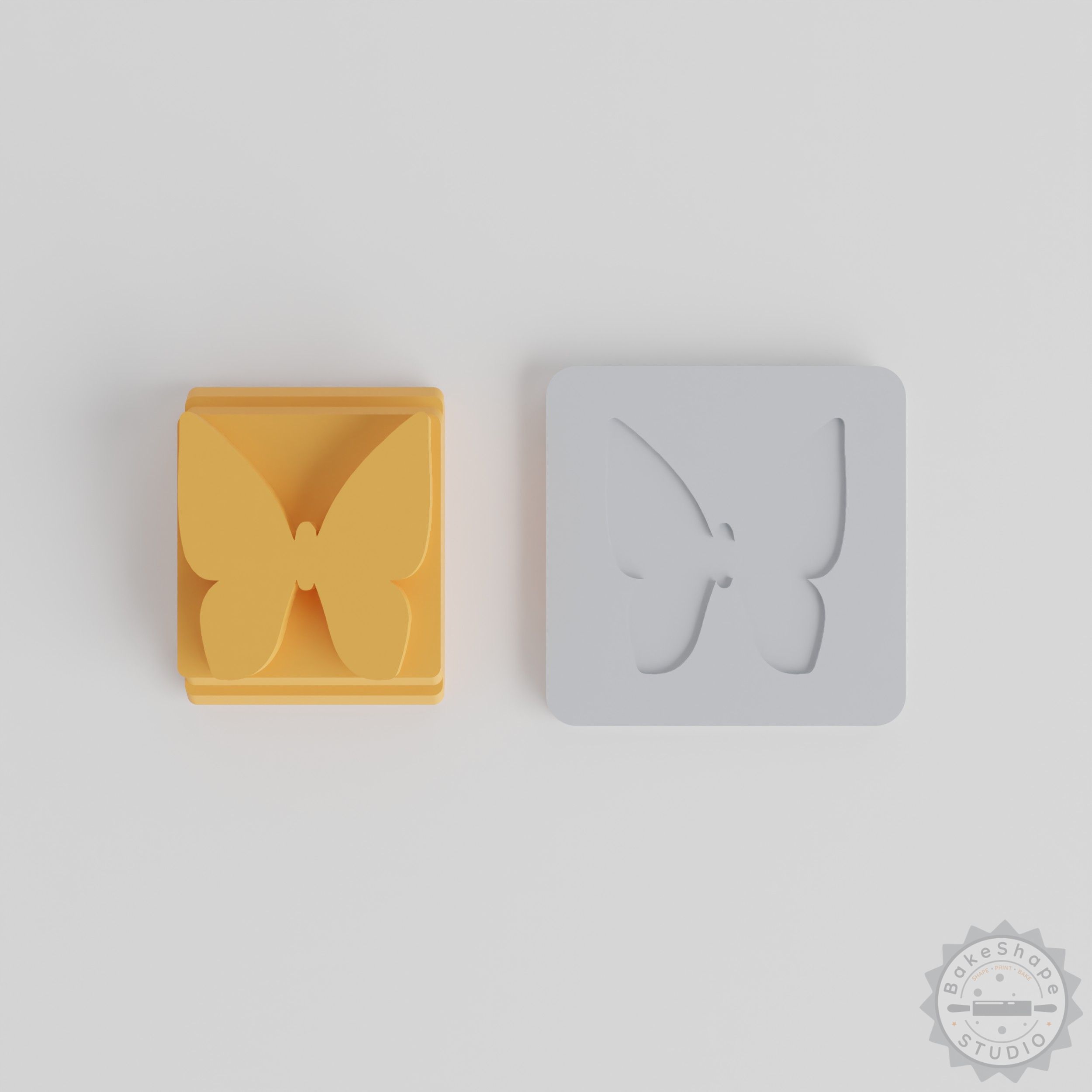 Butterfly Stamp Tile Set, 5 Sizes (20-40mm) for Clay, Cookies, Fondant, Perfect for Crafting and Baking