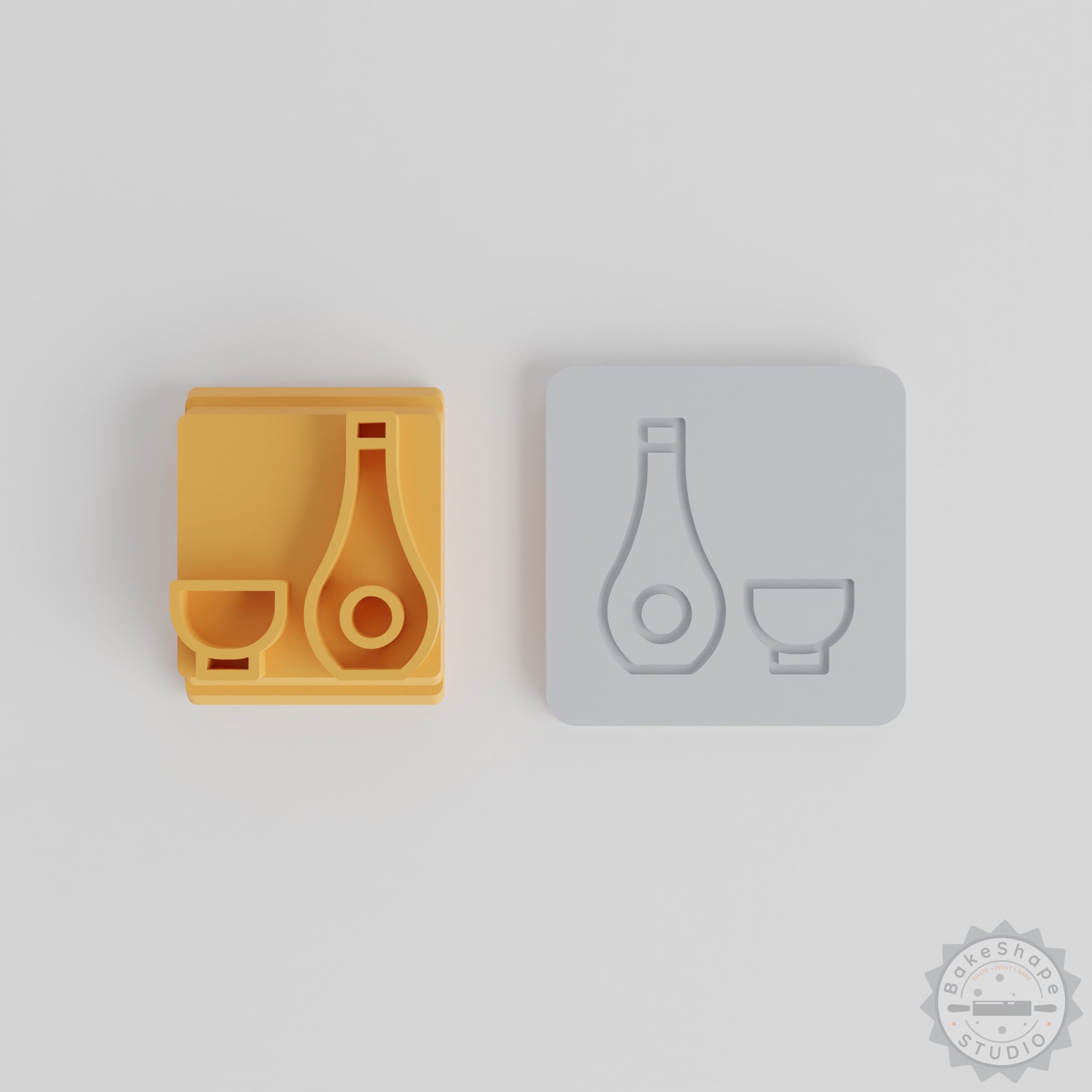Sake Stamp Tile Set, 5 Sizes 20-40mm, Perfect for Clay and Cookie Designs