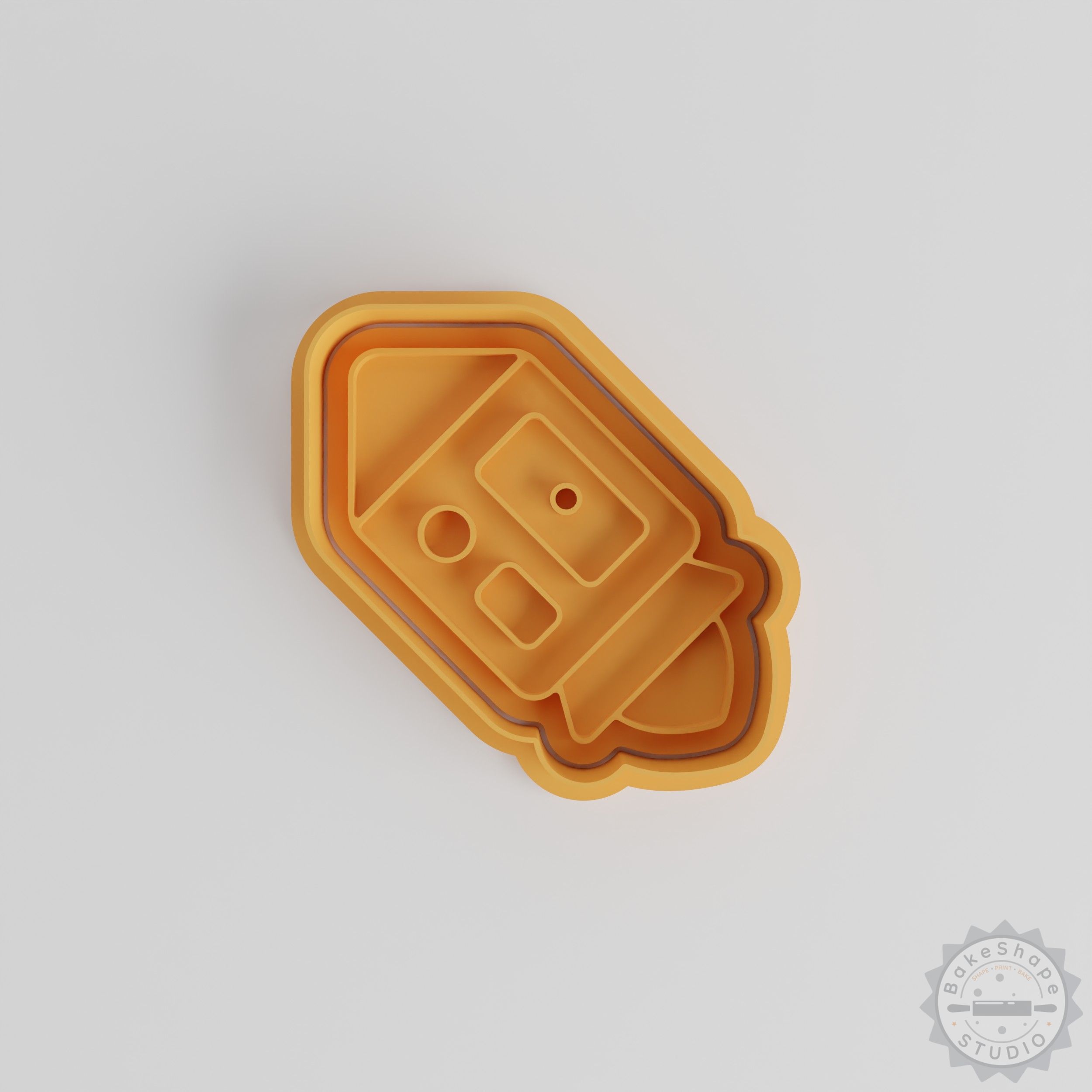 Rocket Ship Capsule Cookie Cutter Set, Spacecraft Stamp, Fondant Decor, 6-Piece