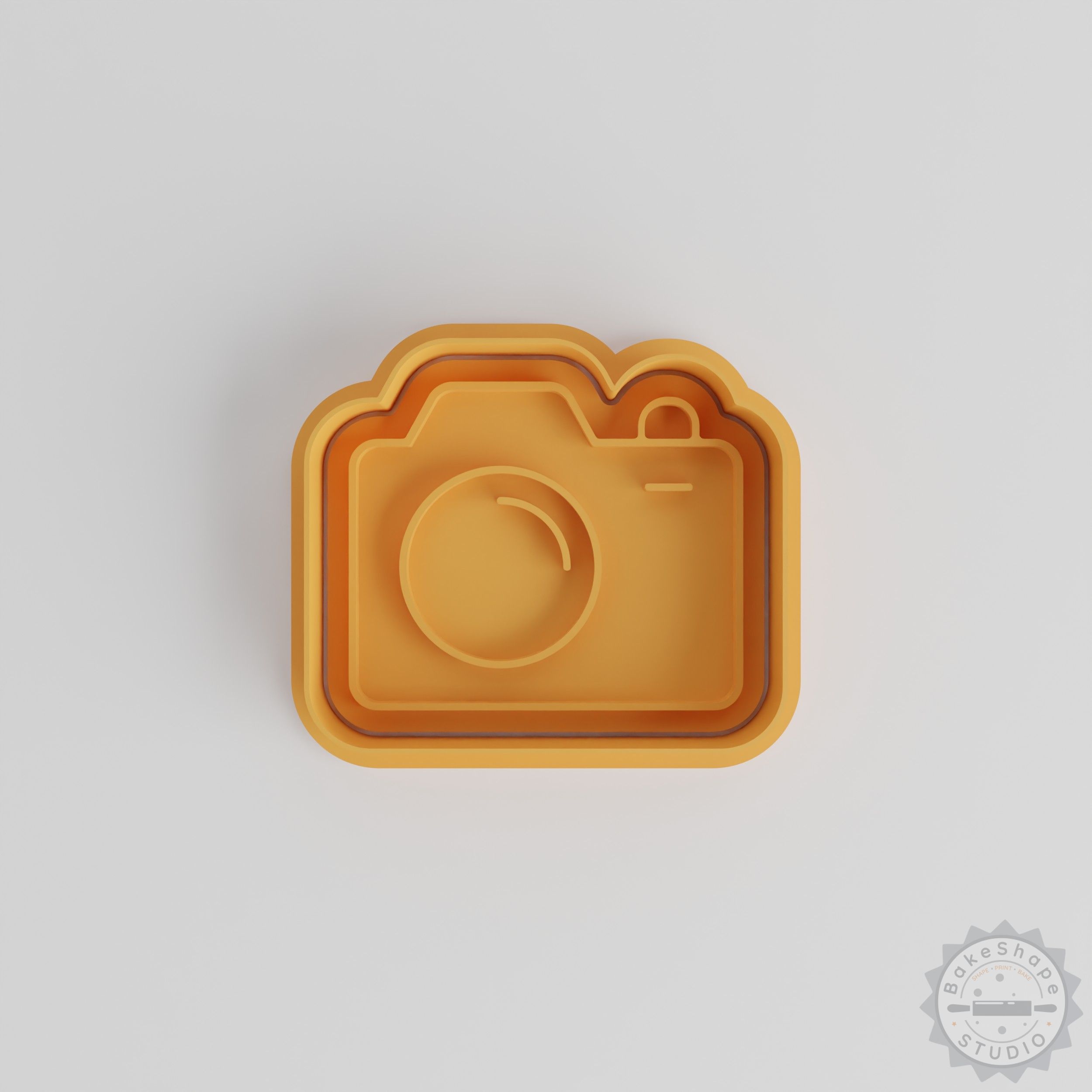 Camera Cookie Cutter and Stamp Set, 6-Piece, Photo Fondant Decor Tools