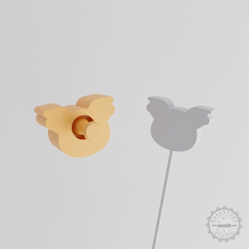Koala Cake Pop Mold Set, Cute Australian Marsupial Design, 2-Piece Animal Baking Kit