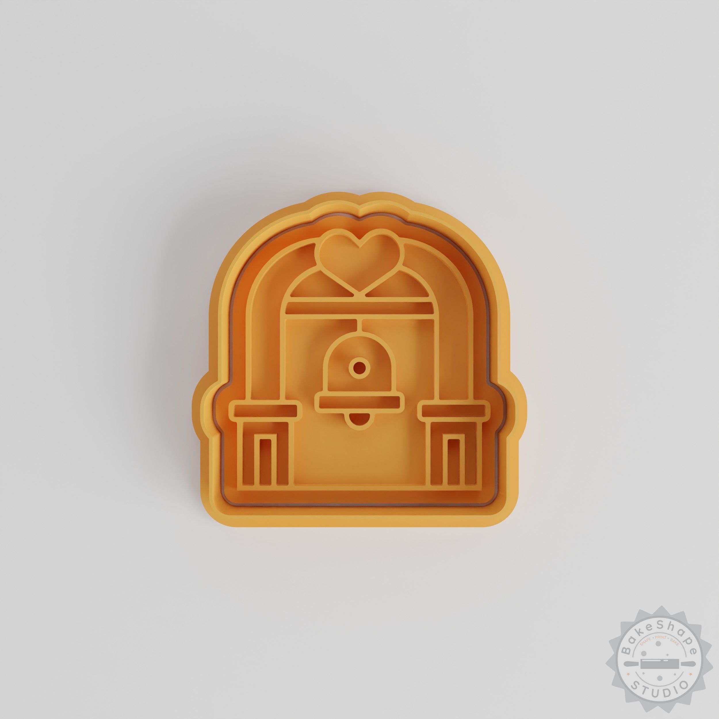 Bell Cookie Cutter and Stamp Set, Perfect for Weddings, Fondant, 3 Sizes