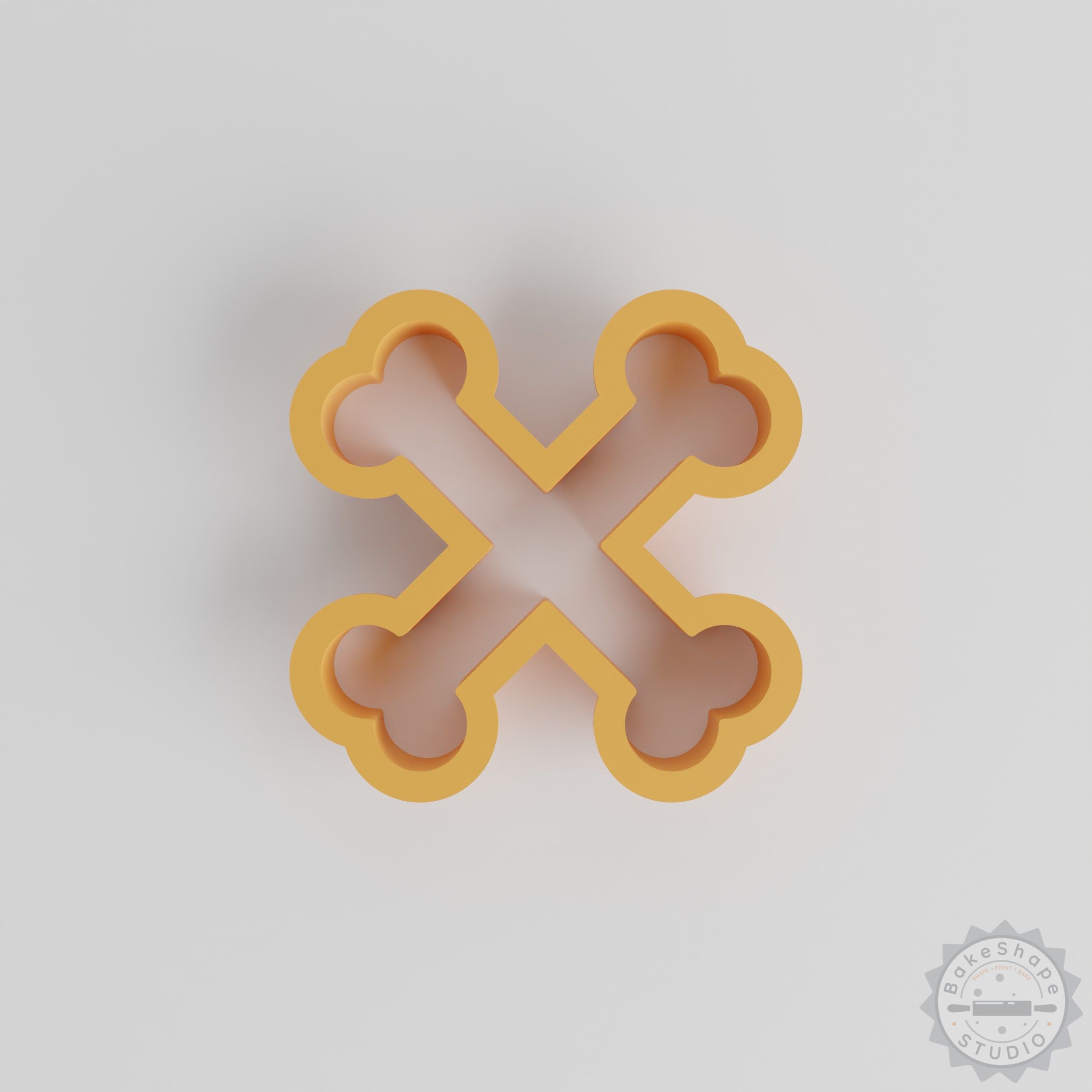 Halloween Crossbones Cookie Cutter Set, 18-Piece Clay & Fondant Mold Collection