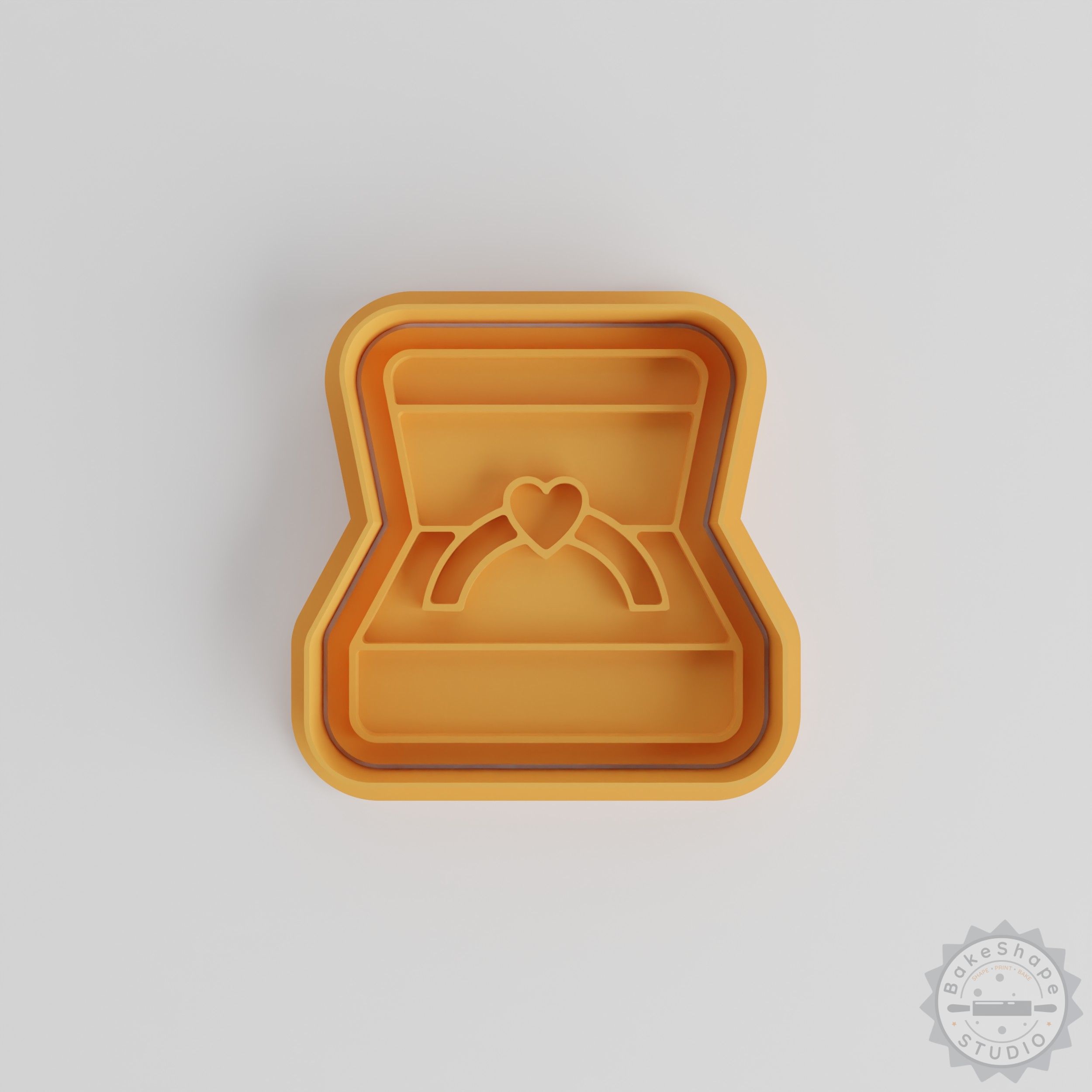 Diamond Ring Cookie Cutter Set, Perfect for Fondant, S/M/L Shape Stamp, 6 Pieces