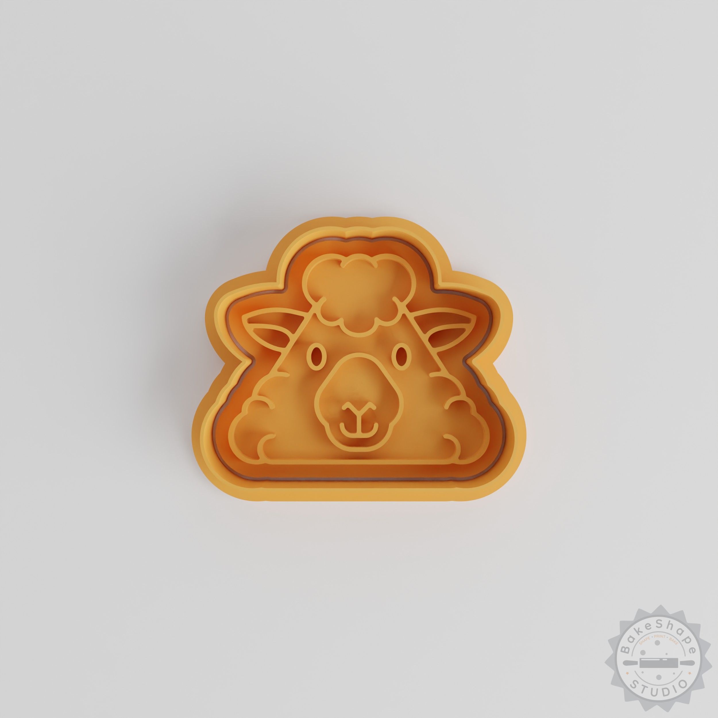 Sheep Cookie Cutter Set, Animal Face Stamp, 6-Piece Pack for Cookies & Fondant, Small to Large Sizes