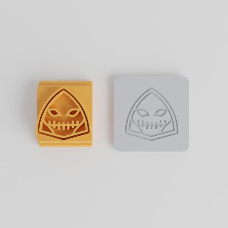 Skull Stamp Tile Set, 5 Piece, Halloween Skull Designs for Clay, Cookies, Fondant Crafting
