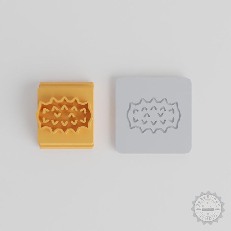 Sea Cucumber Stamp Tile Set for Clay, Cookies, Fondant - 5 Sizes & Motifs