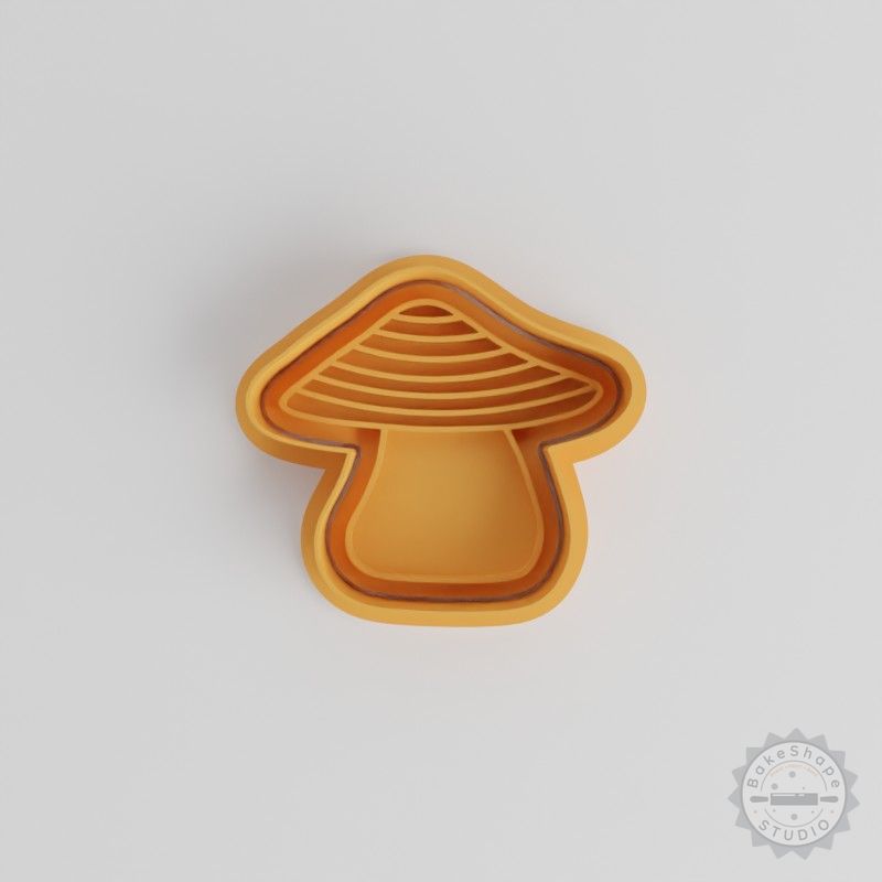 Mushroom Cookie Cutter Set, Shape Stamp, Perfect for Cookies & Fondant, 6-Piece S/M/L Sizes