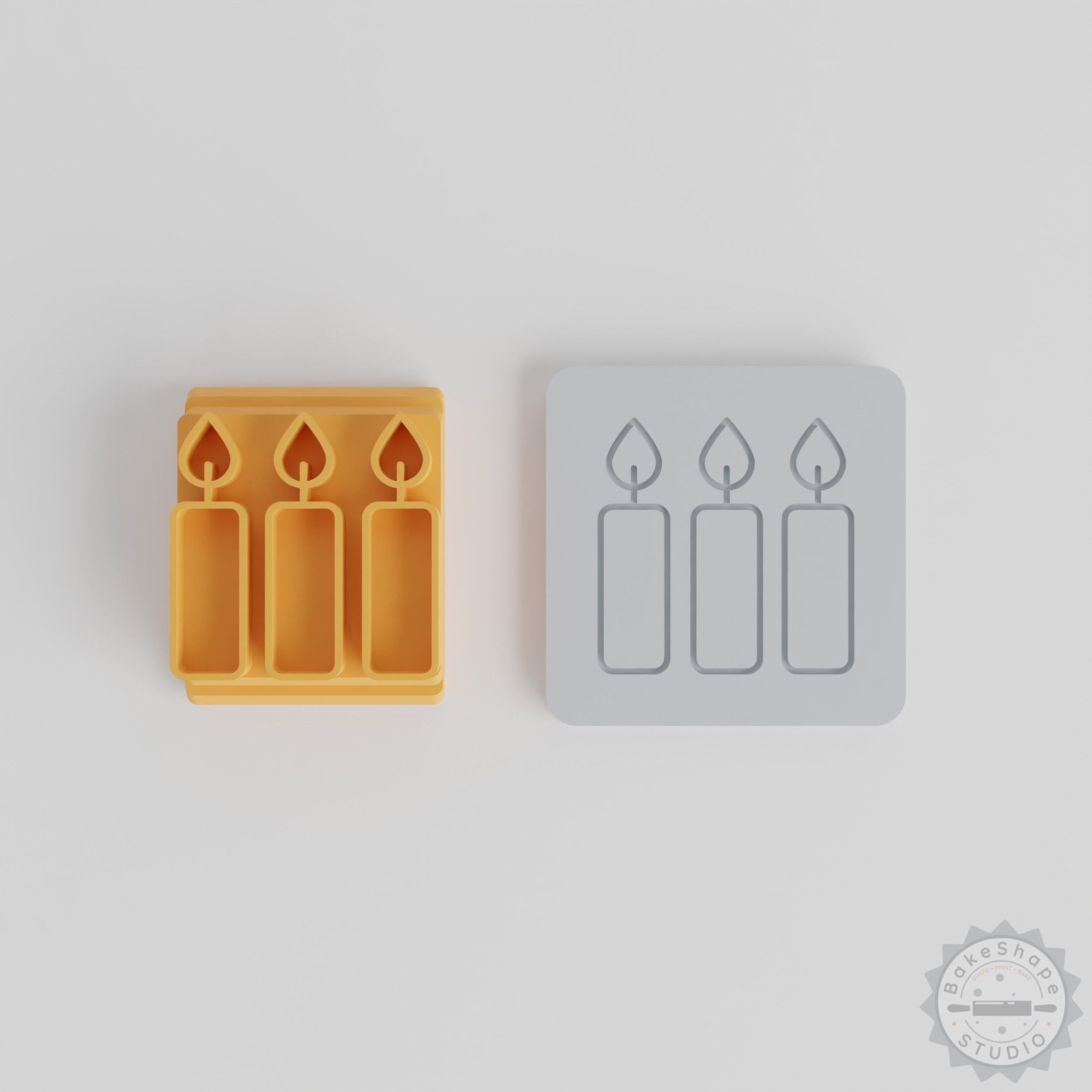 Candle Stamp Tile Set, 5 Motif Sizes for Clay and Fondant, Perfect Craft Tool