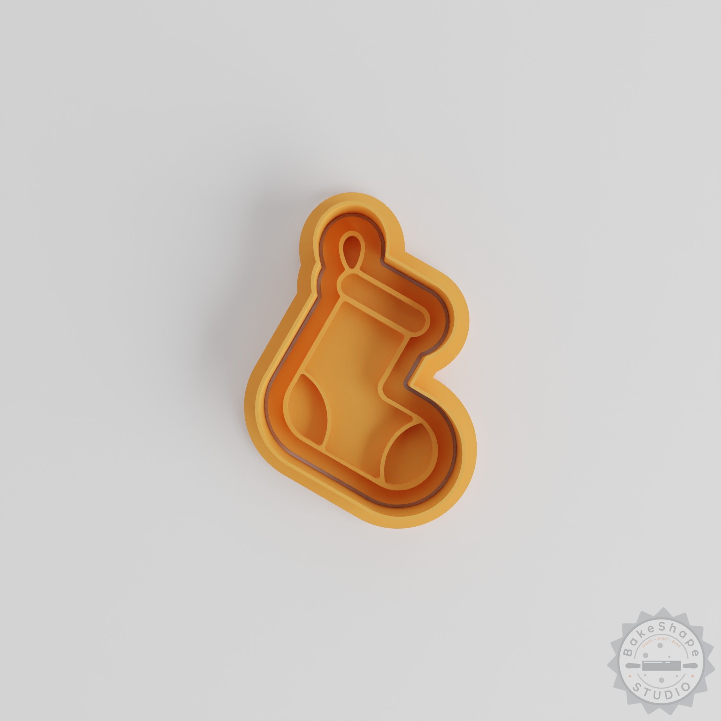 Christmas Stocking Cookie Cutter and Stamp Set, 6 Pieces, Holiday Baking, Festive Treats