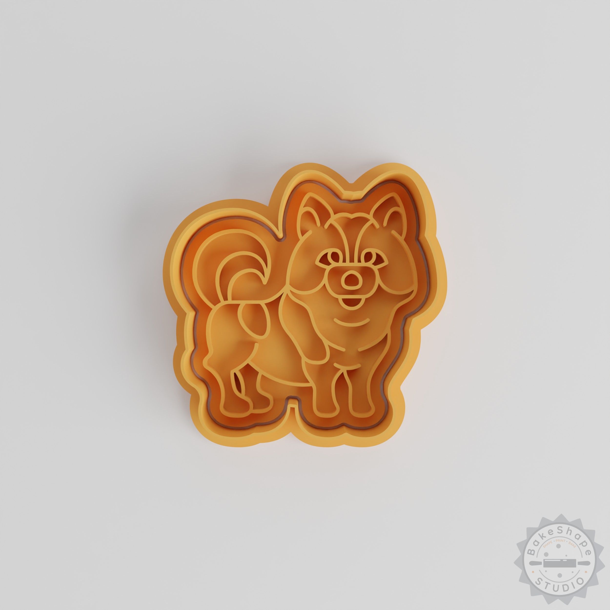 Bang Kaeo Dog Shape Cutter & Stamp Set, Cookie & Fondant Decorating, 3 Sizes S/M/L, 6 Pieces