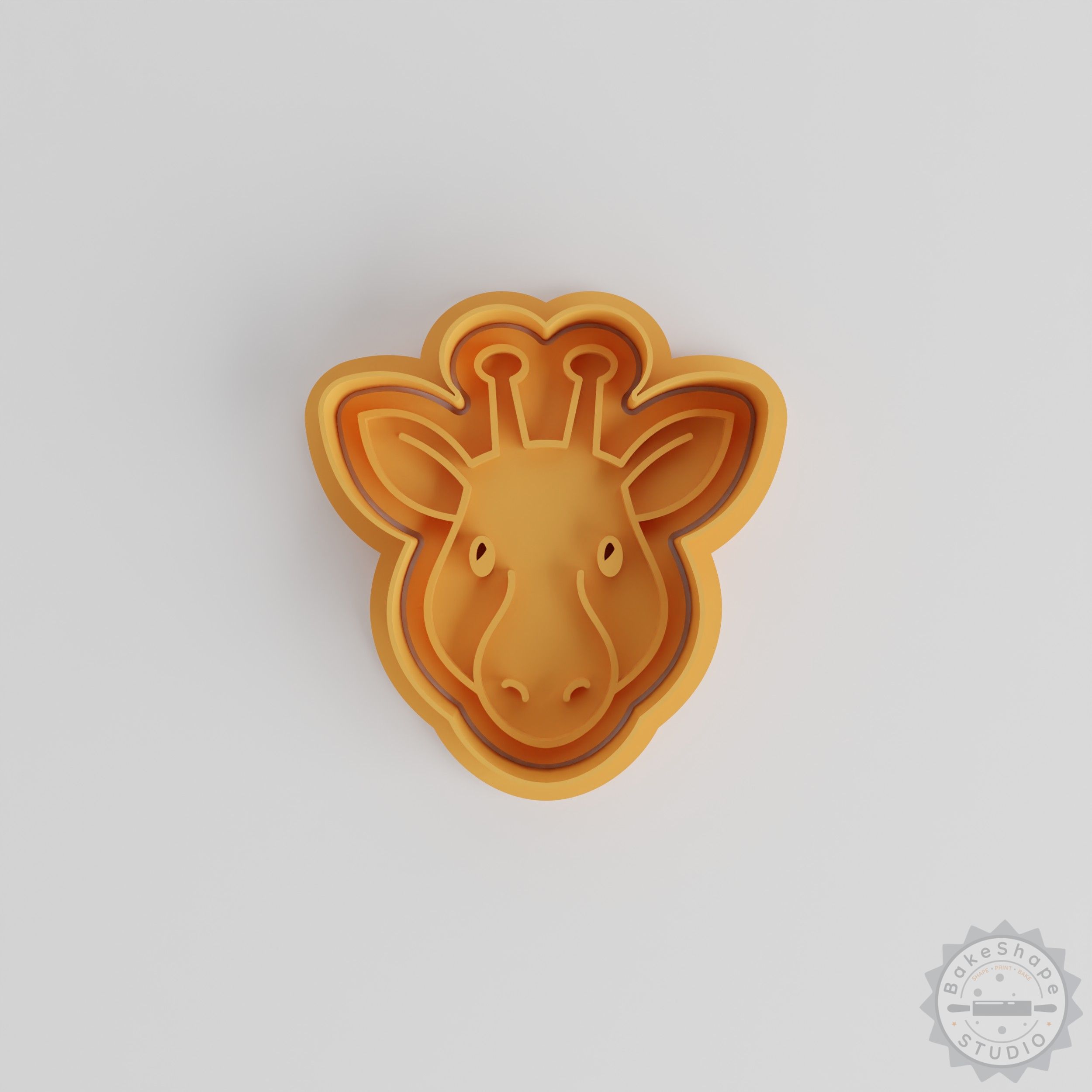 Giraffe Cookie Cutter & Stamp Set, Perfect for Cookies & Fondant, Wildlife Theme, 6 Pieces, S/M/L Sizes