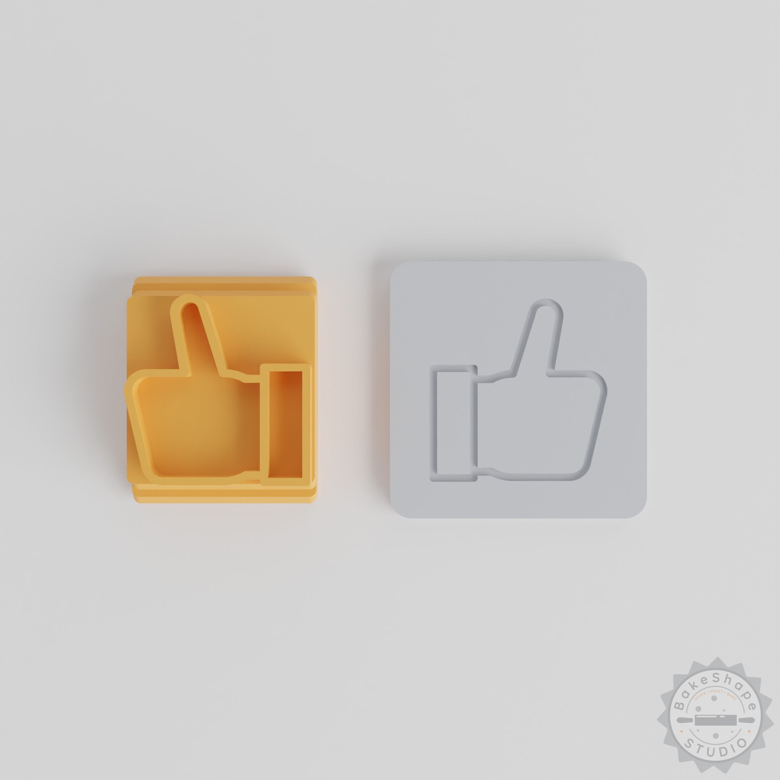 Thumbs Up Stamp Tile Set, 5 Sizes for Clay, Cookie Decorating, Fondant Crafting