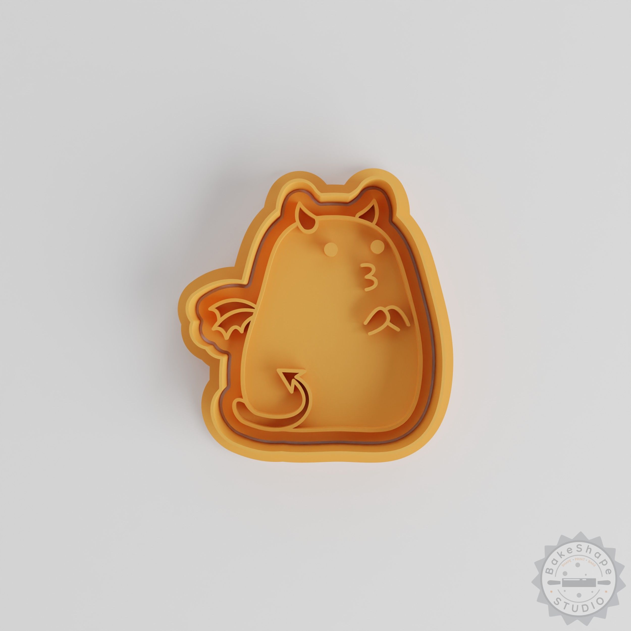 Cookie & Fondant Cutter and Stamp Set, Affectionate Smile Design, 6 Pieces, 3 Sizes (S/M/L)