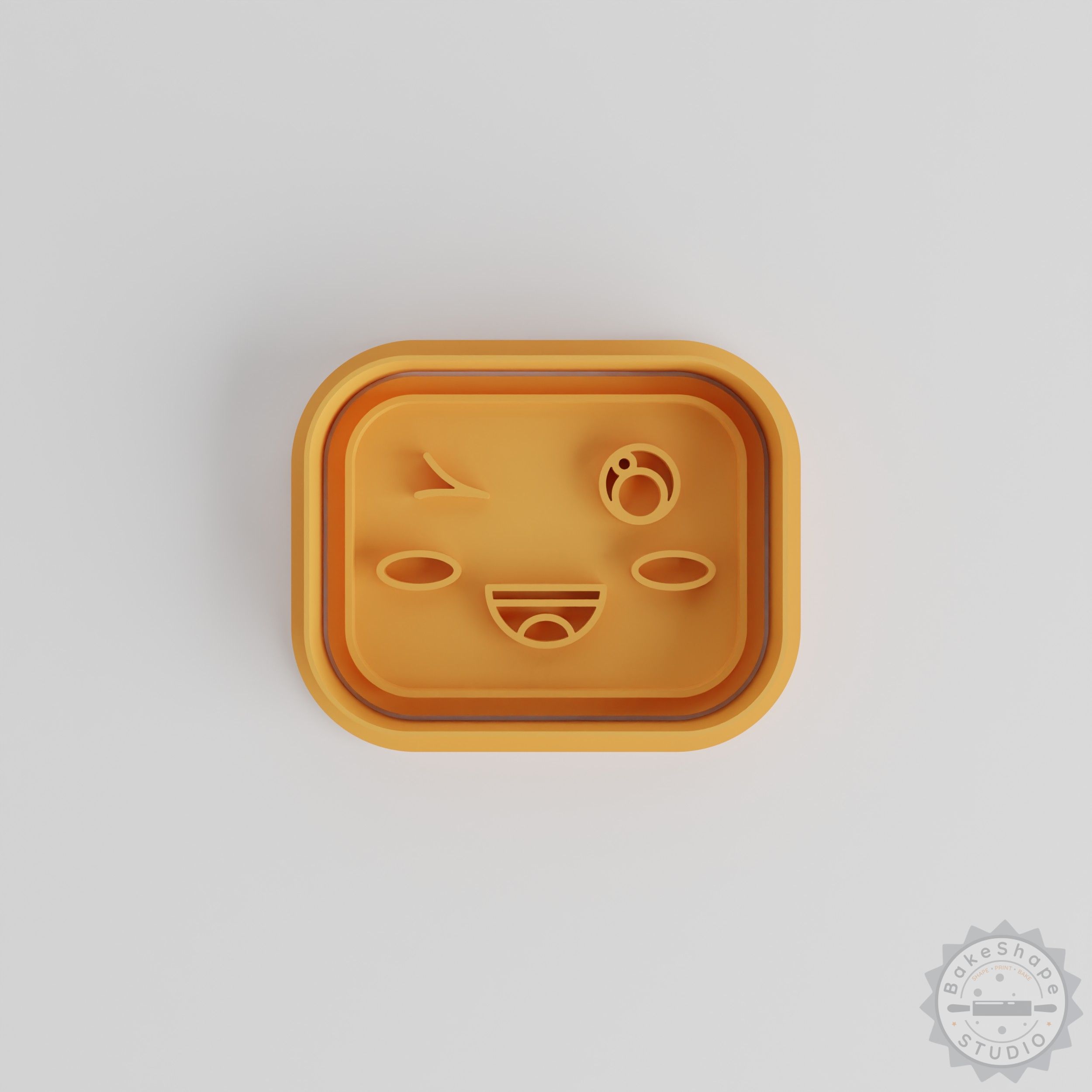 Kawaii Face Cookie Cutter Set, 6-Piece, Cute Expression Design, 3 Sizes S/M/L, Perfect for Cookies & Fondant