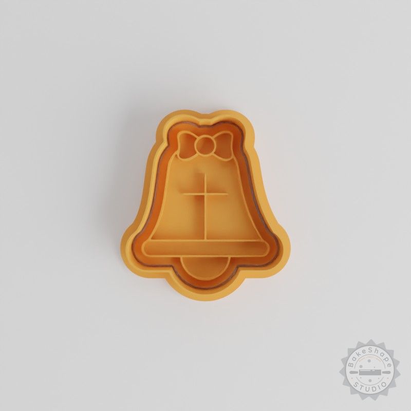 Easter Bell Cookie Cutter & Stamp Set, 6-Piece, Perfect for Fondant & Cookies