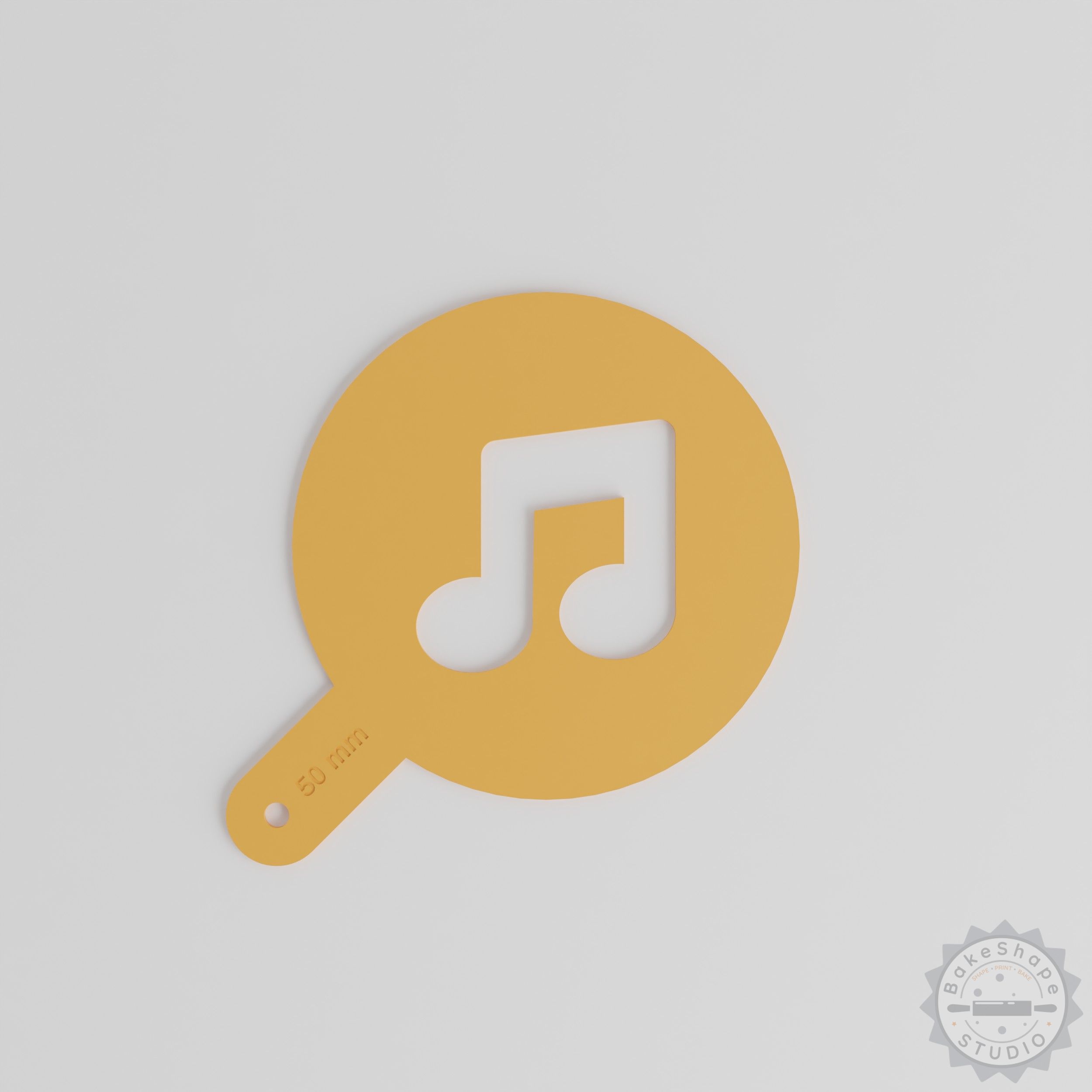 Music Stencil Set, 5 Sizes, Art & Latte Decor, Compatible with Cocoa & Edible Glitter