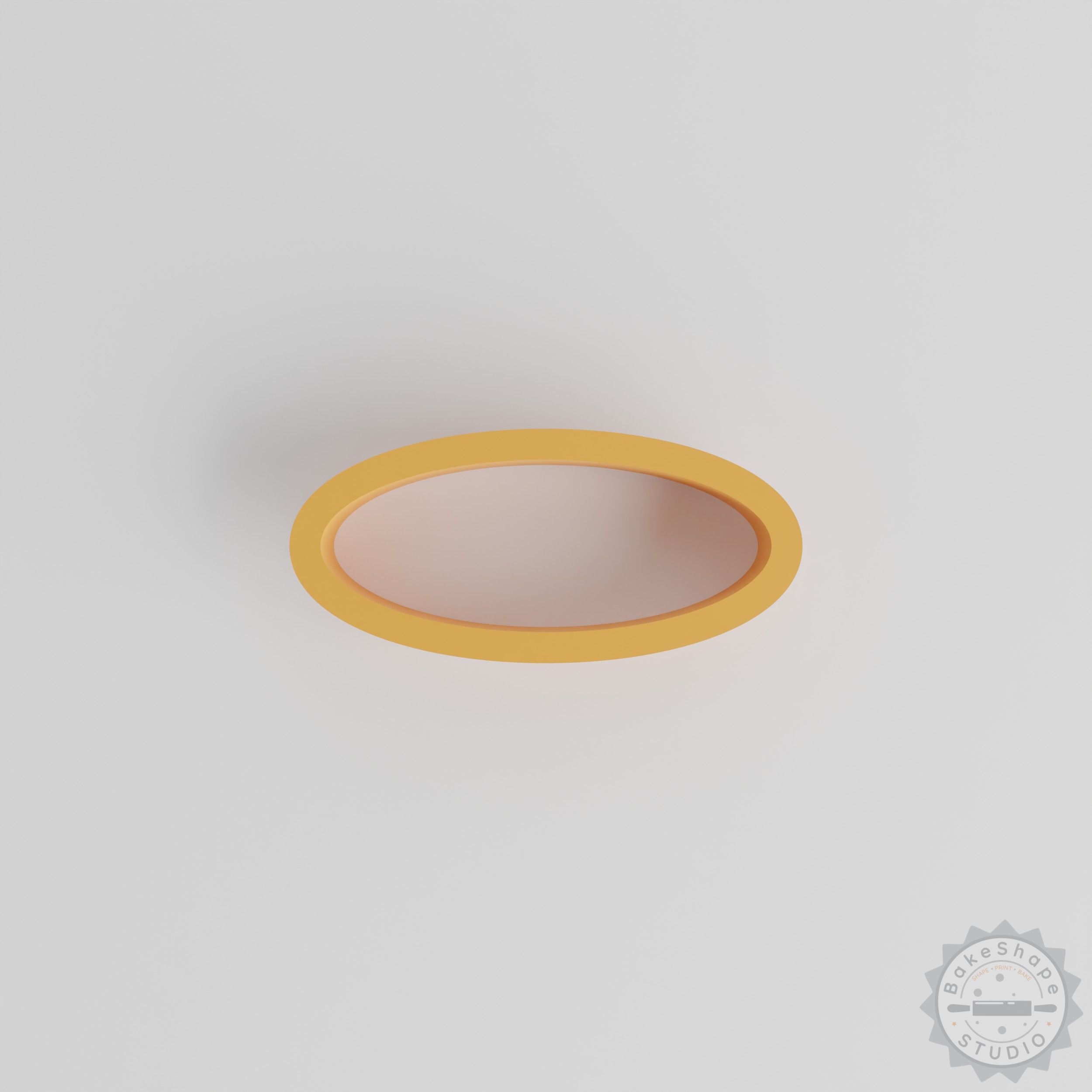 Oval shape cutter set STL for 3D printing in multiple sizes for cookies, fondant, and clay crafts