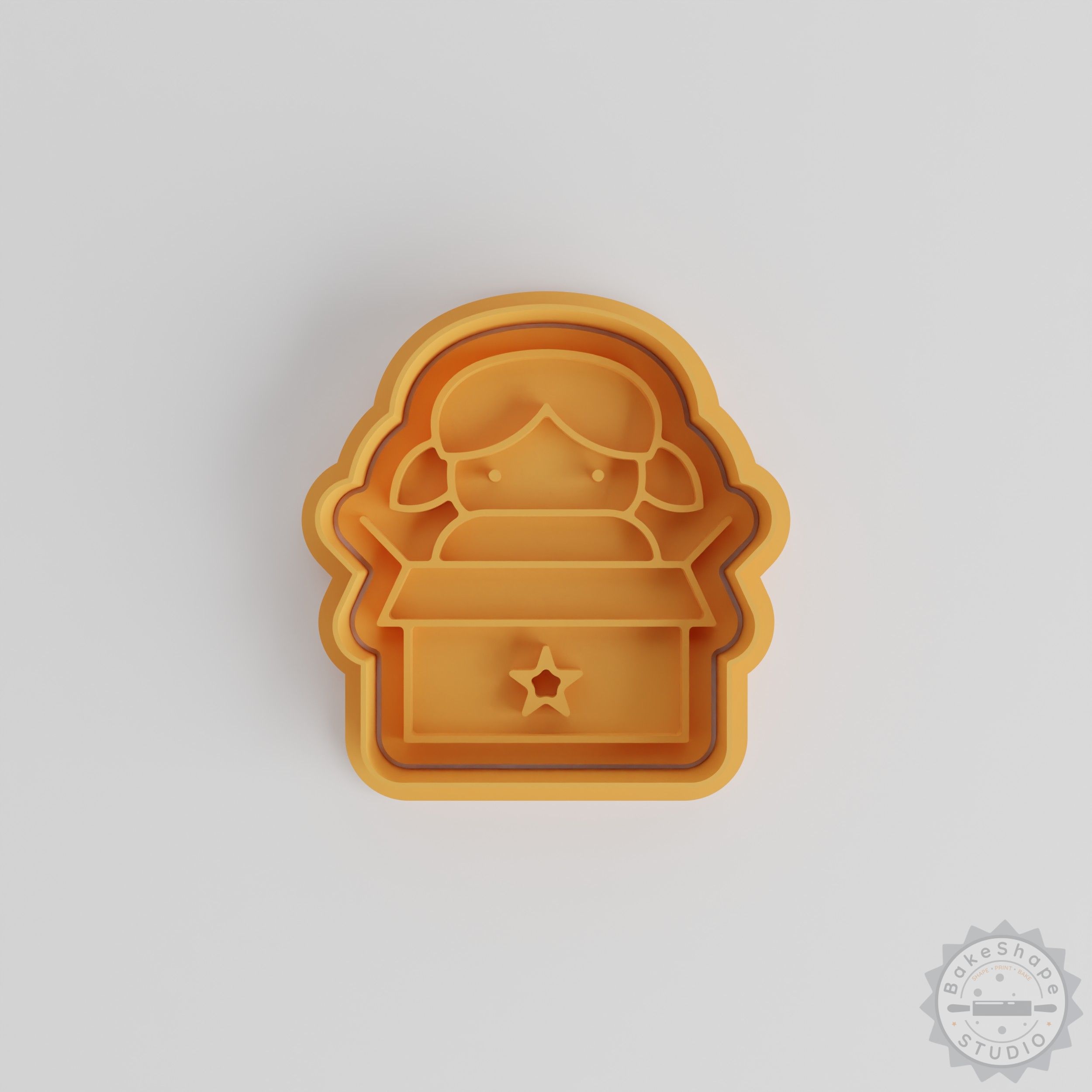 Girl Shape Cookie Cutter and Stamp Set, 6 Pieces, S/M/L, Perfect for Party Baking