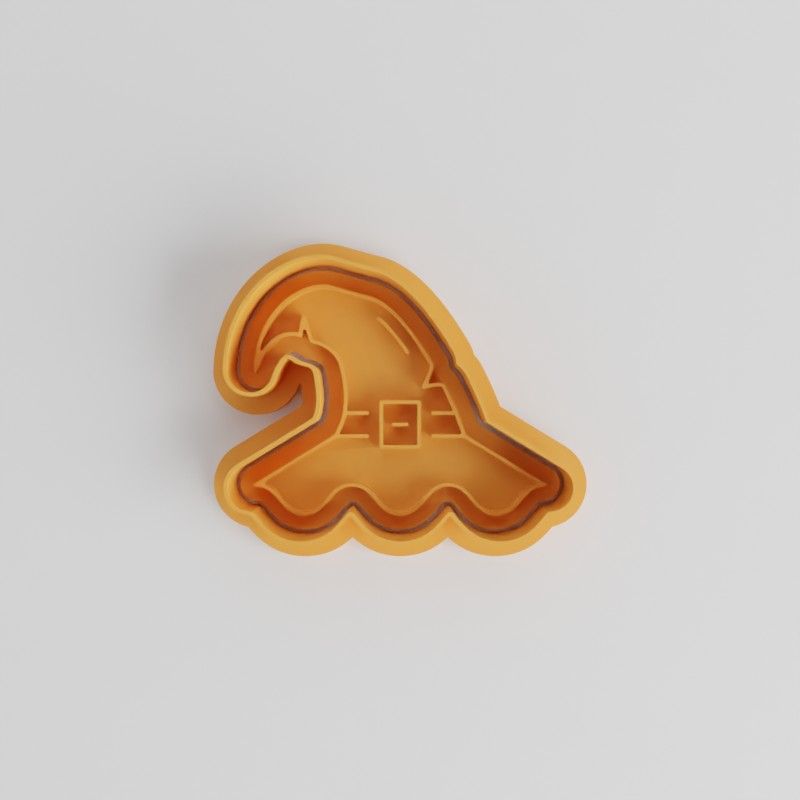 Witch Hat Cutter & Stamp Set, Halloween Cookie Fondant Magical Hat Shapes, 6 Pieces, S/M/L Sizes
