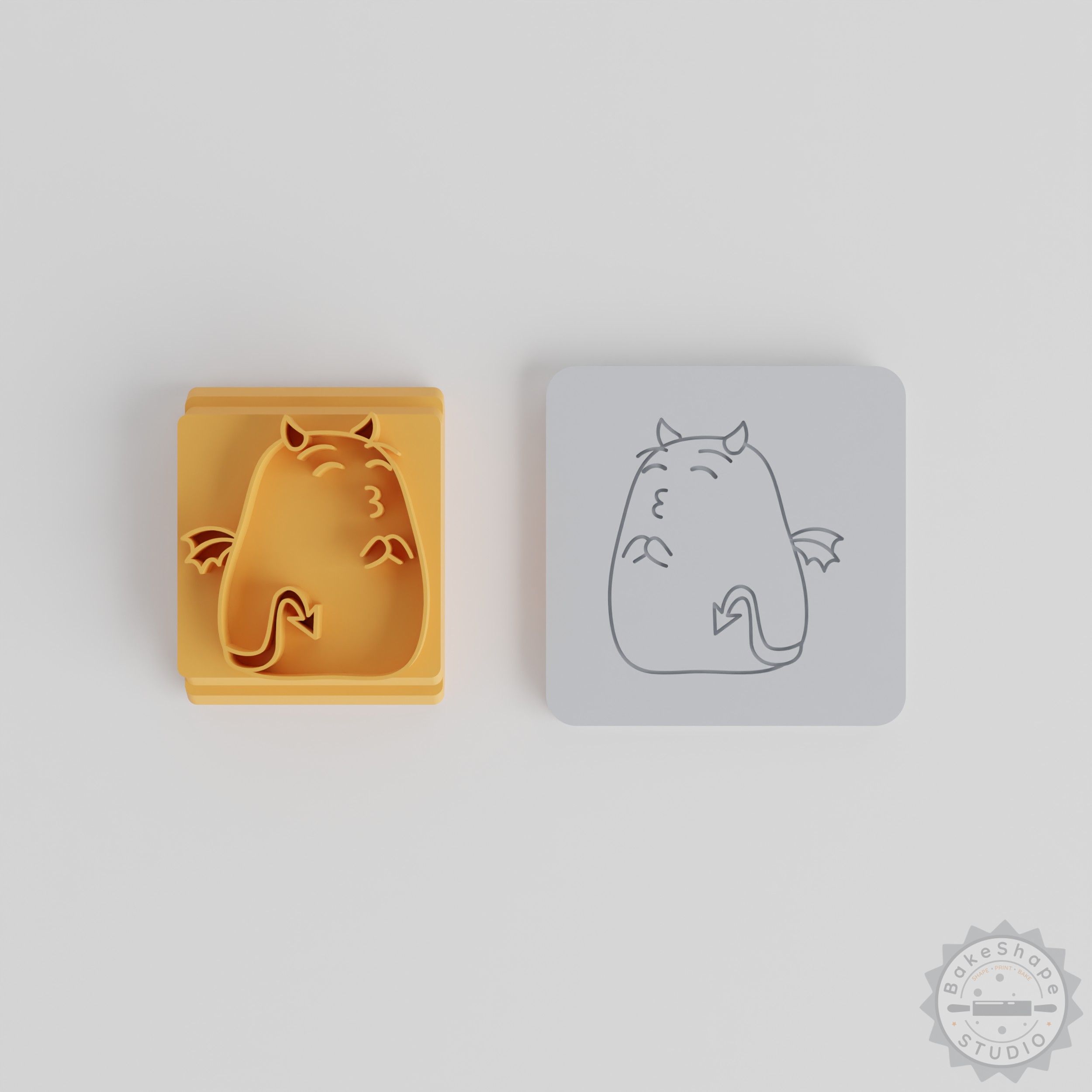 Premium Kissing Closed Stamp Tile Set, 5 Sizes for Clay, Cookie, Fondant Decoration