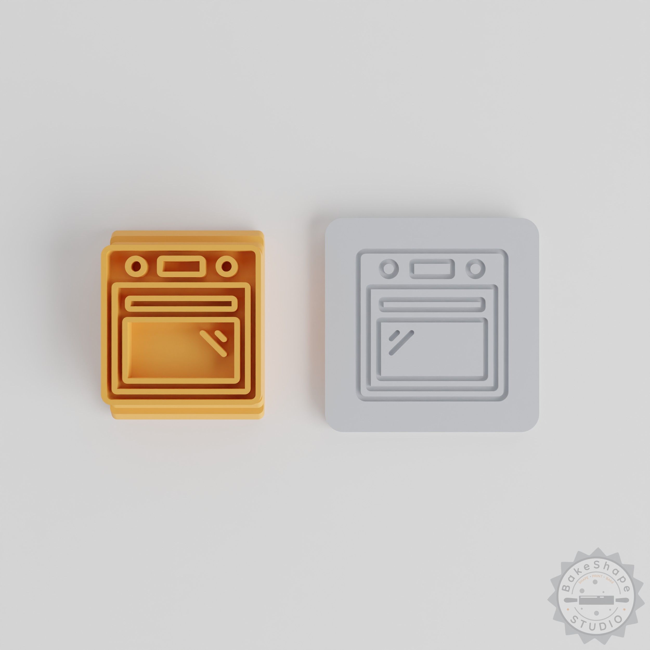 5-Piece Oven Cooker Stamp Tile Set, Ideal for Cookies, Clay, Fondant, Kitchen Baking