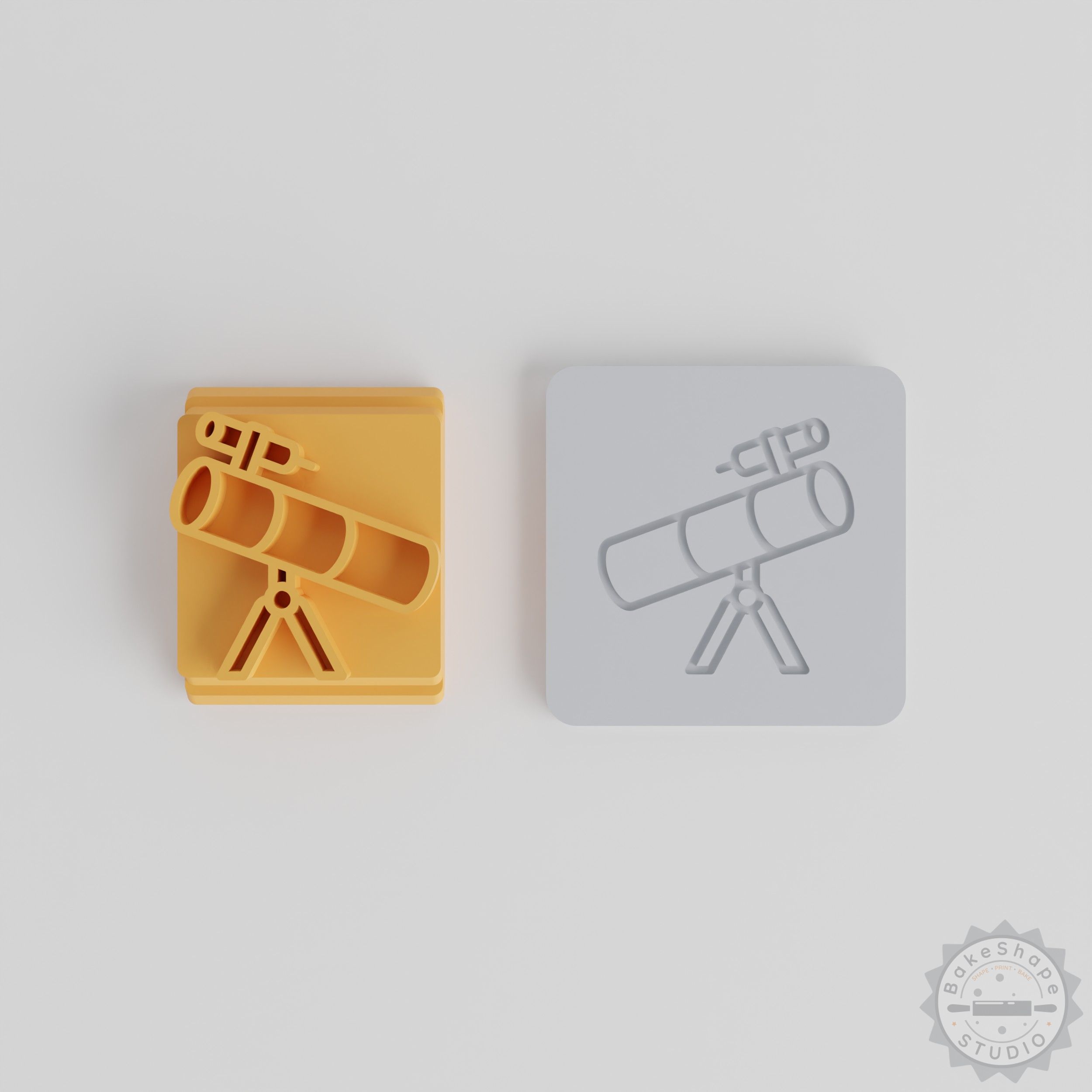 Telescope Stamp Tile Set, 5 Sizes for Clay, Cookies, Fondant, Soft Materials