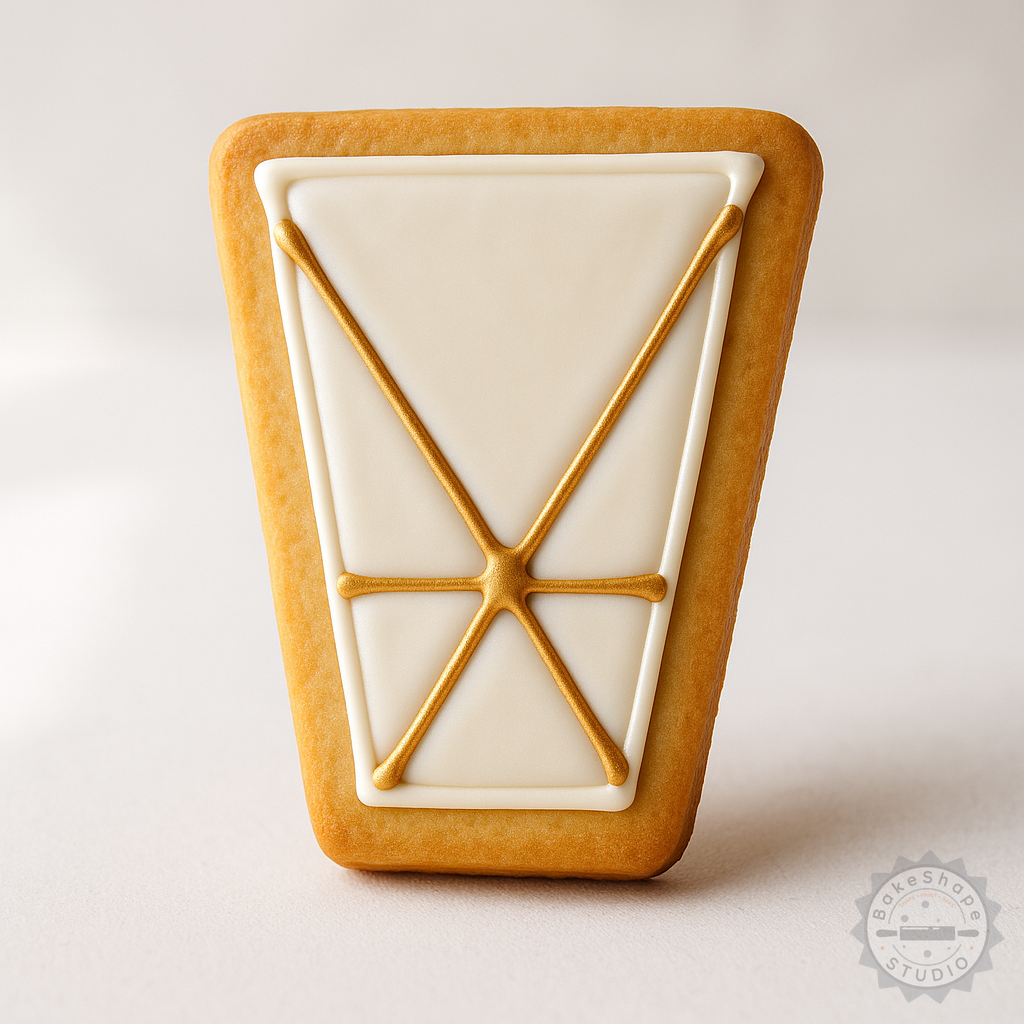 Decorated example 1 of Dhanishtha Nakshatra Vedic Astrology 6-Piece Cookie Cutter Set, Fondant Stamps, S/M/L Sizes