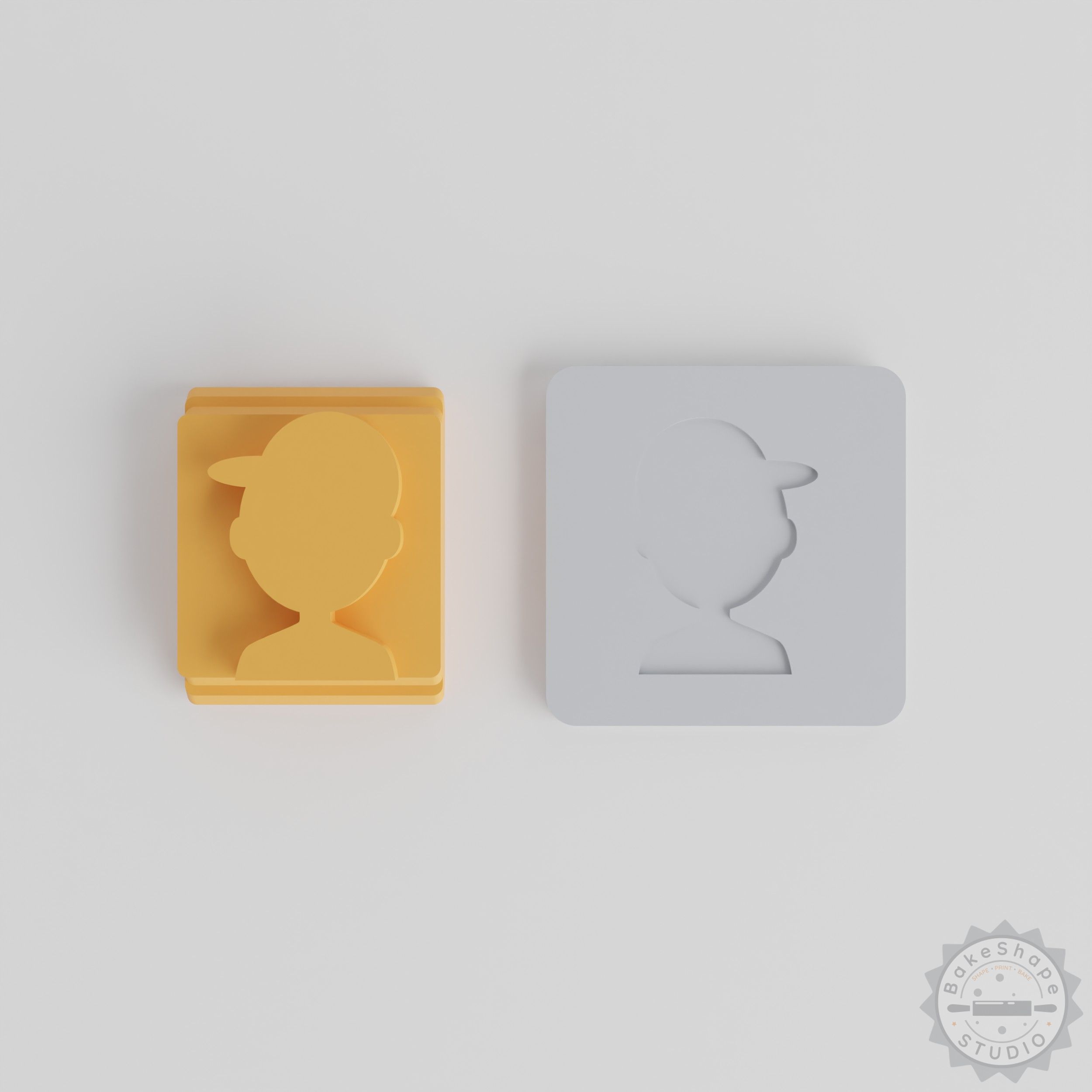 Human Stamp Tile Set, 5 Sizes for Clay, Cookies, Fondant, Perfect for Crafts